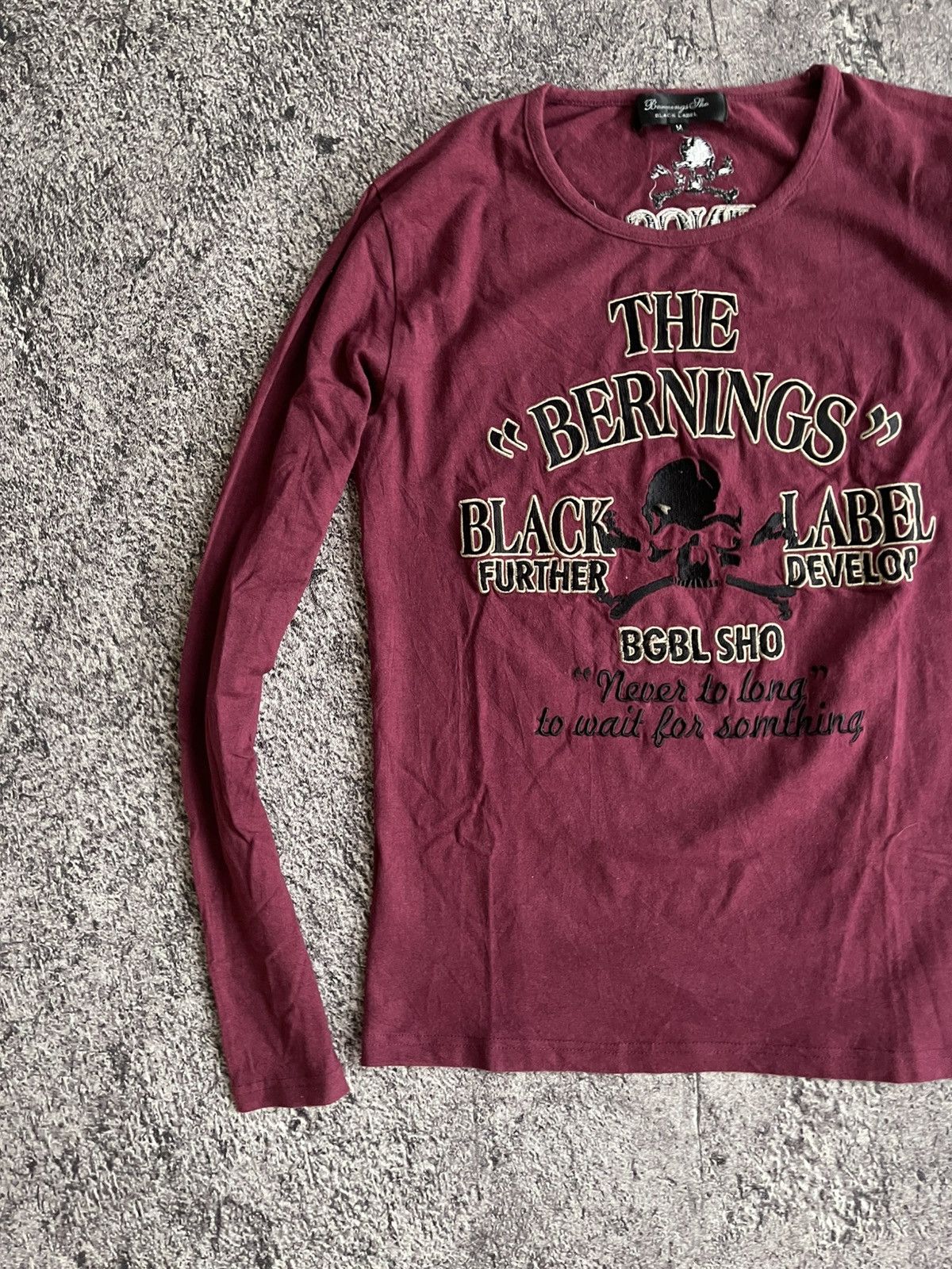 Japanese Brand Y2K Bernings sho punk skull long sleeve Size US M / EU 48-50 / 2 - 2 Thumbnail