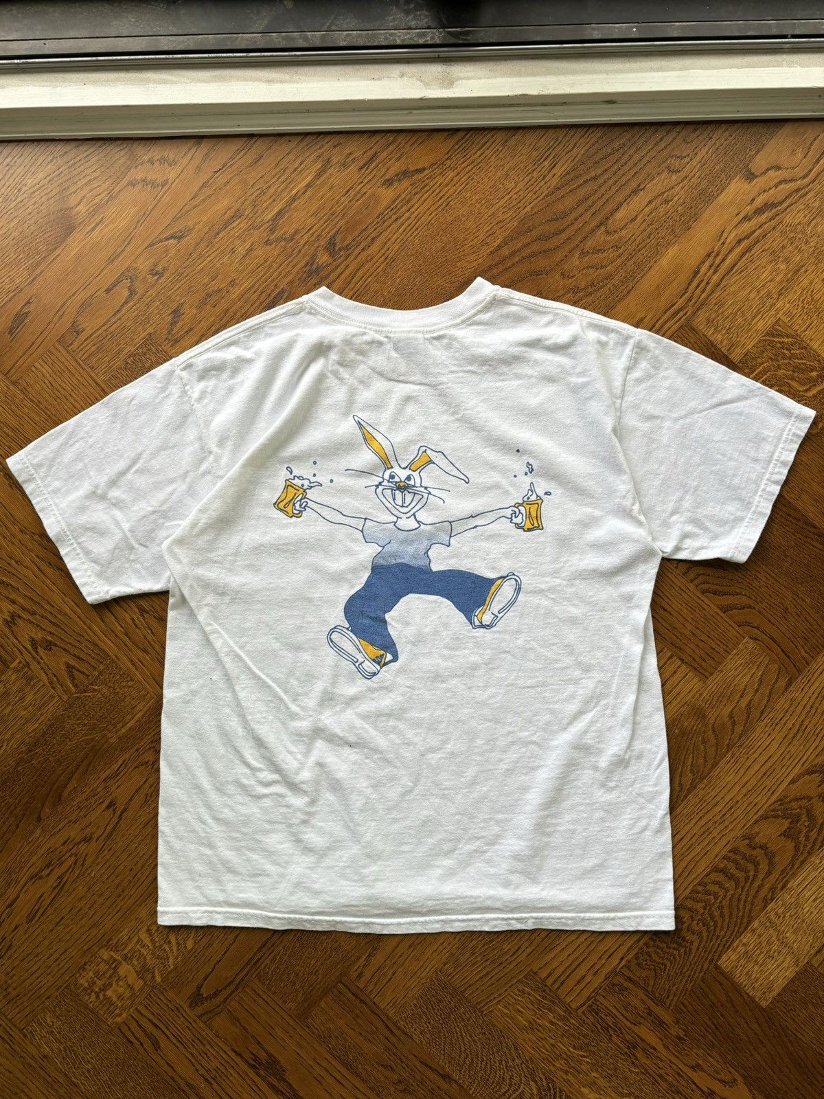 Other × Vintage Y2K Vintage Drinking Rabbit Tee Norwegian Cruise Bunny Beer Size US L / EU 52-54 / 3 - 1 Thumbnail