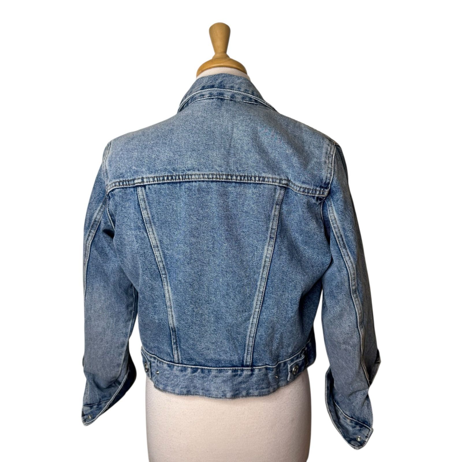 Zara ZARA Sherpa Lined Denim Jacket Size Small Size S / US 4 / IT 40 - 2 Thumbnail