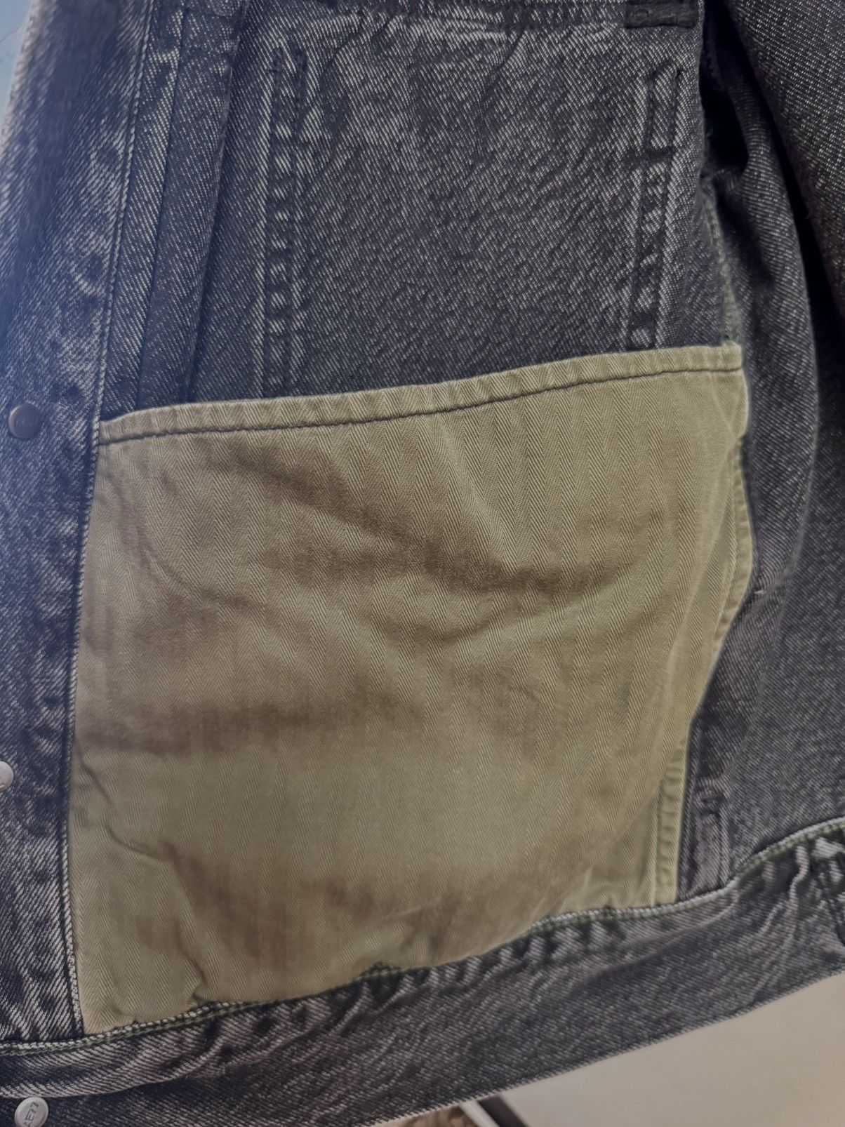 American Eagle Outfitters AE77 Premium Slim Fit Denim Trucker Jacket Size US M / EU 48-50 / 2 - 9 Thumbnail