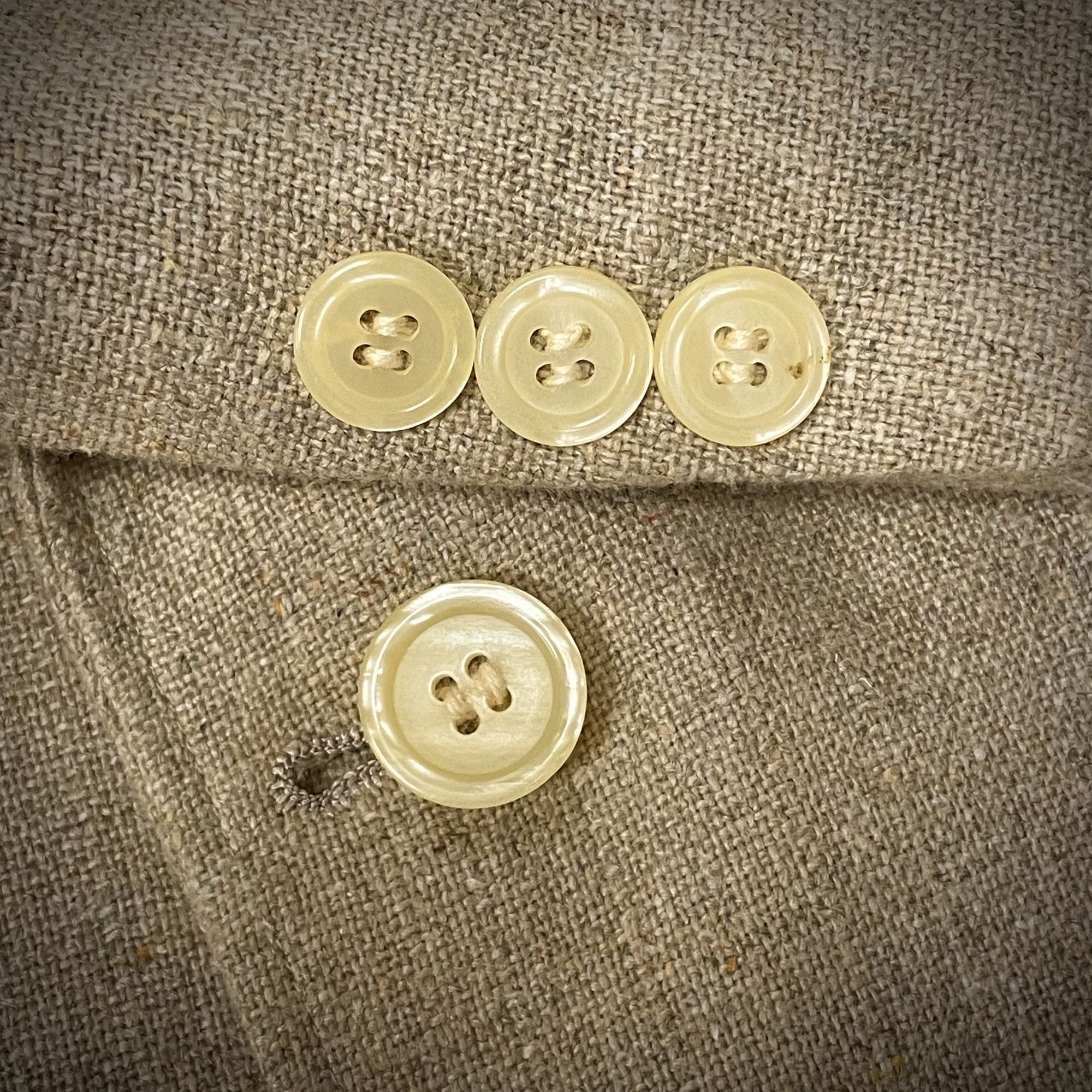 Jordache Vtg Jordache BEIGE TROPICAL Sport Coat NATURAL Jacket Size 40L - 4 Thumbnail