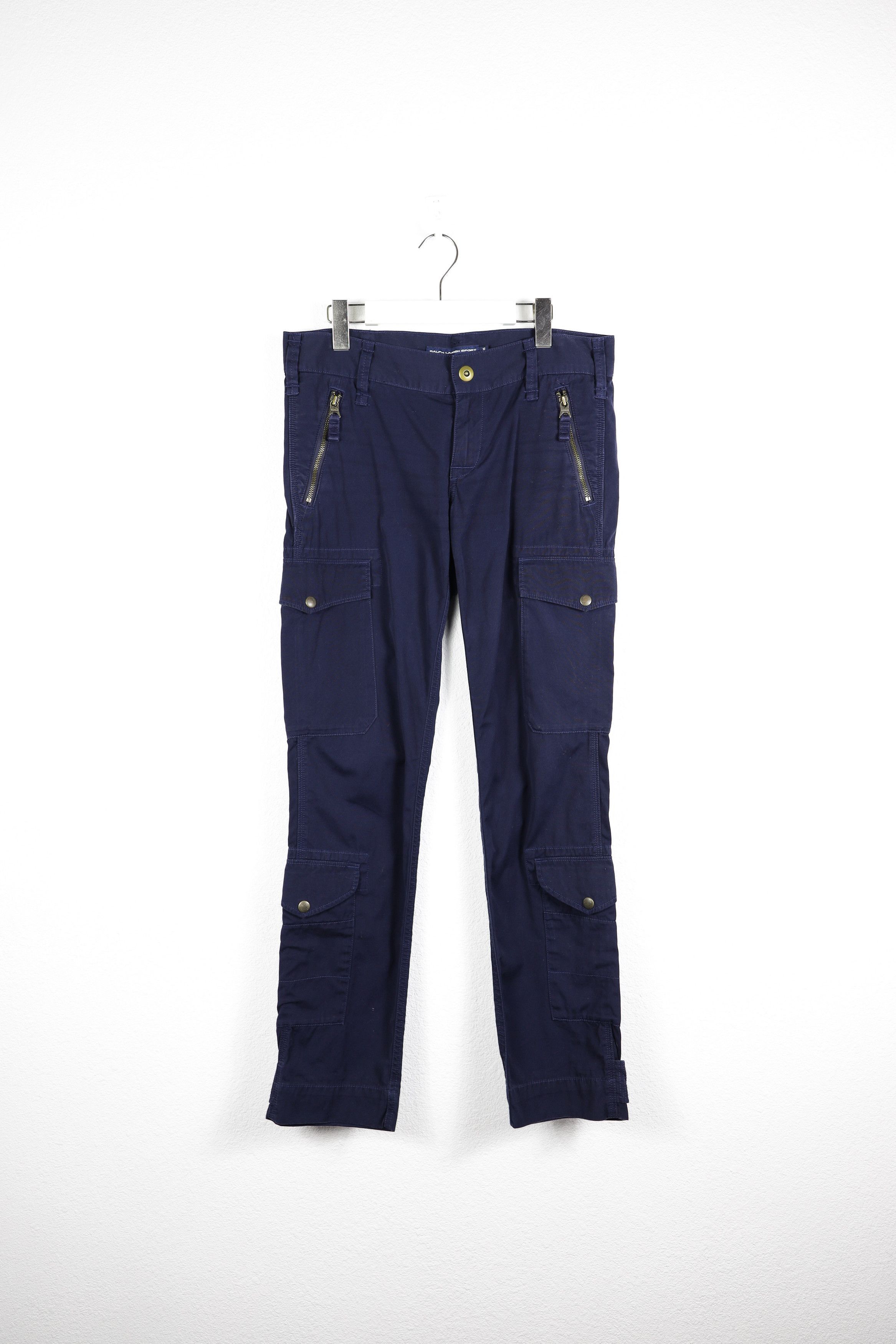Polo Ralph Lauren × Ralph Lauren Sport Vintage Polo Ralph Lauren Sport Biker Cargo Pants Trousers Size 32" / US 10 / IT 46 - 1 Thumbnail