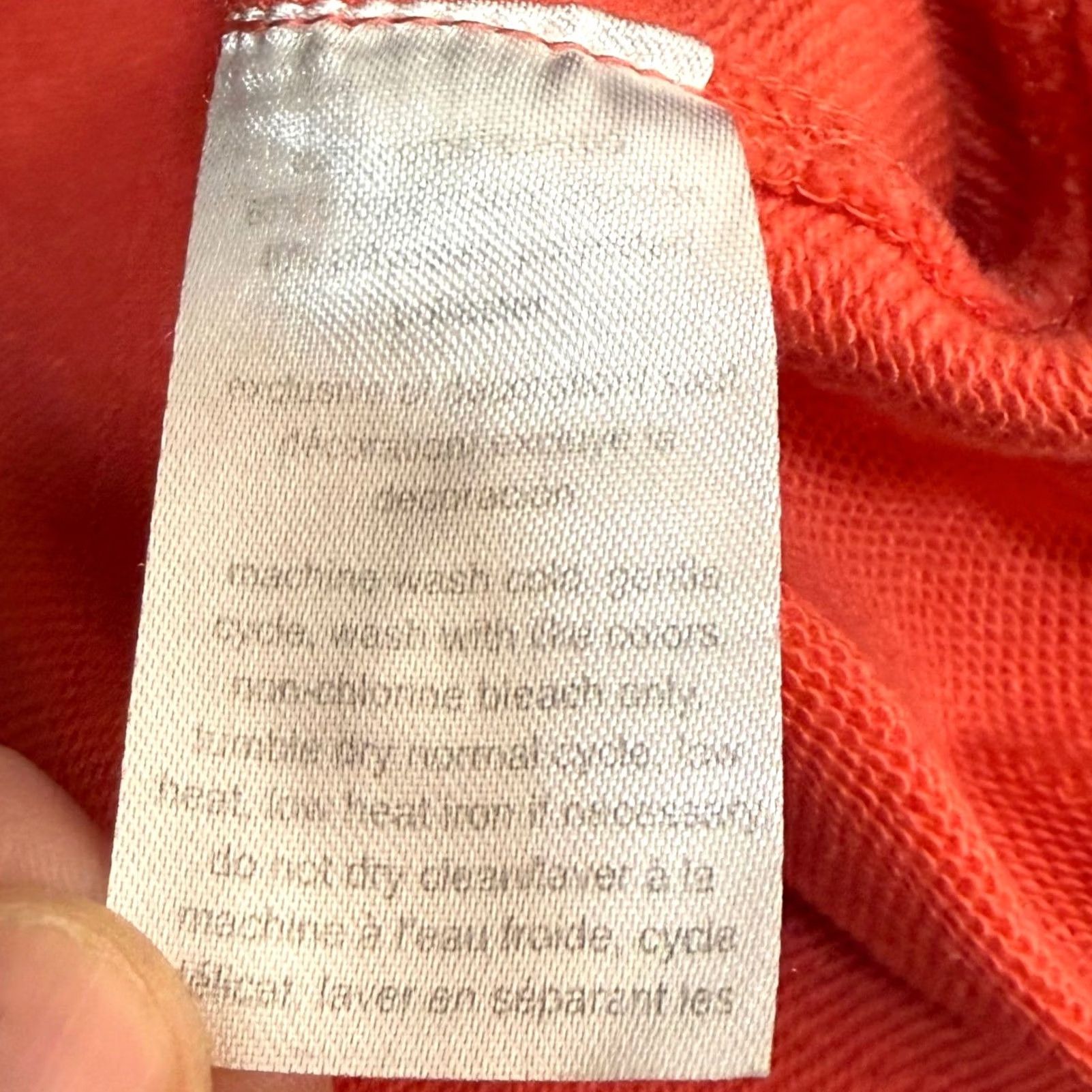 Tommy Hilfiger Tommy Hilfiger XL Hoodie Coral Full Zip French Terry Sporty Athleisure Retro Size XL / US 12-14 / IT 48-50 - 7 Thumbnail
