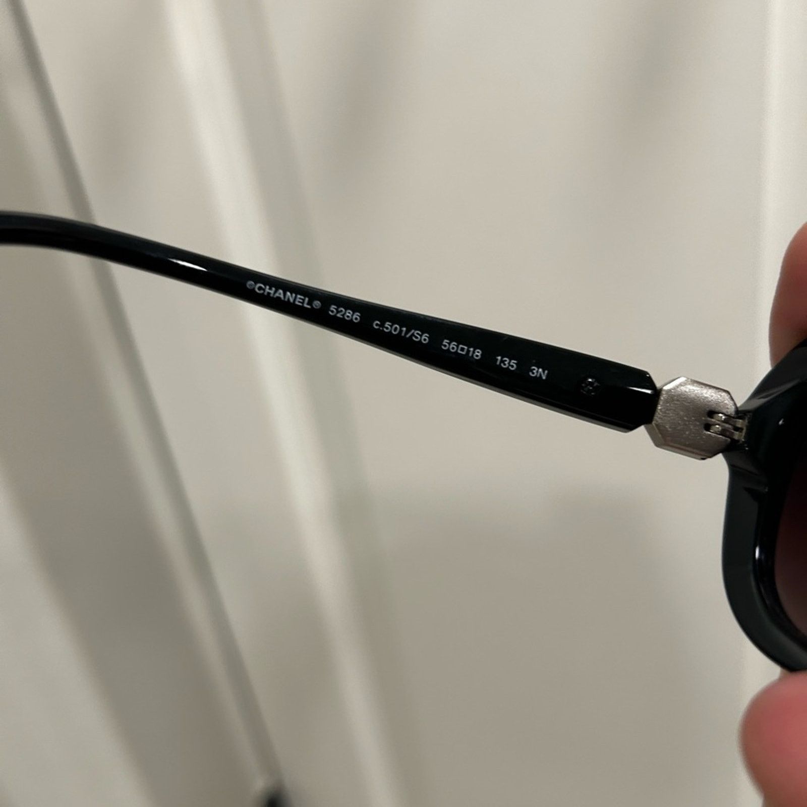 Chanel Chanel Black Acetate Frame Sunglasses - 5286 Size ONE SIZE - 9 Thumbnail
