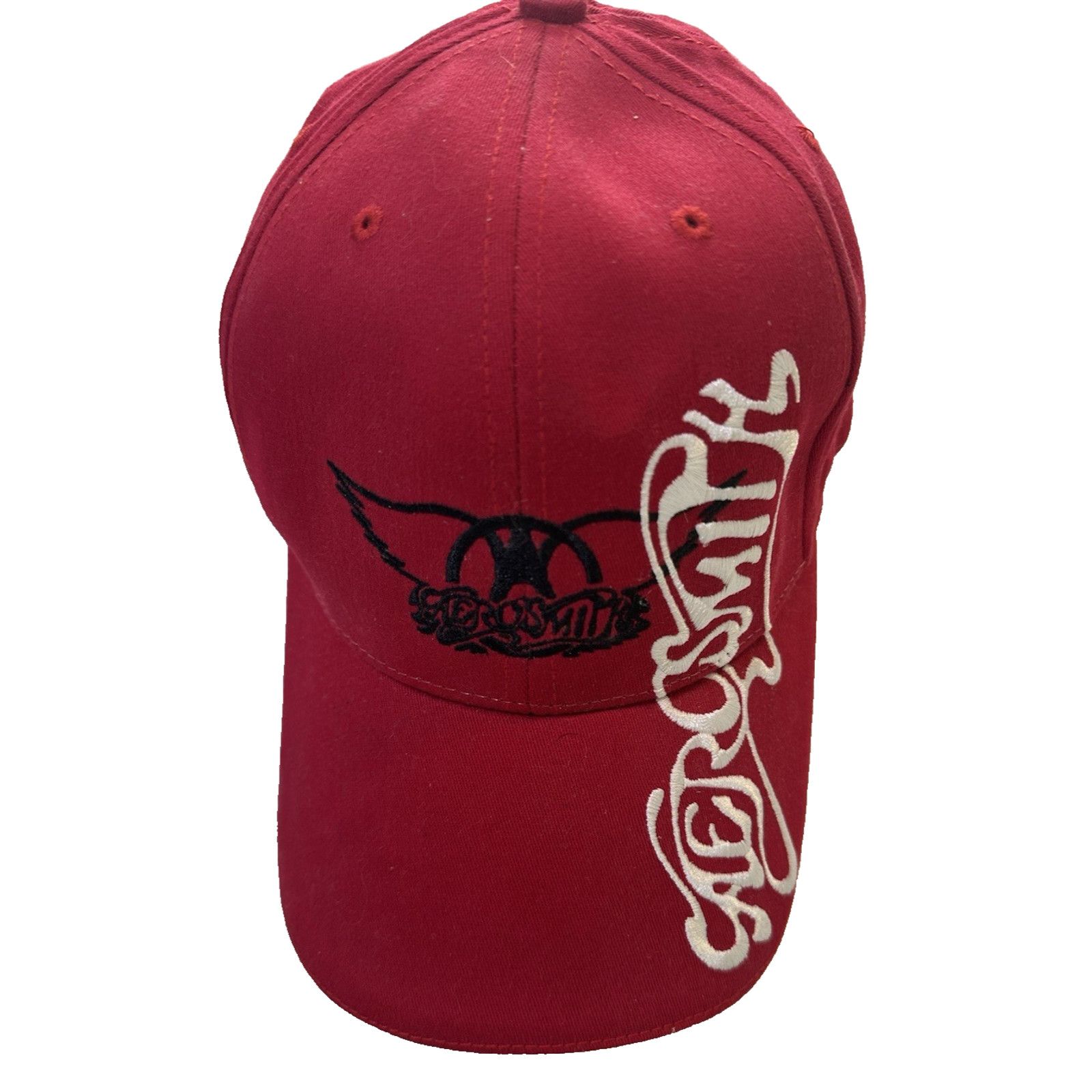 Aerosmith Bio Domes, Aerosmith- O Yeah- Red Cap/Hat 56CM/Regular VTG Size ONE SIZE - 1 Thumbnail