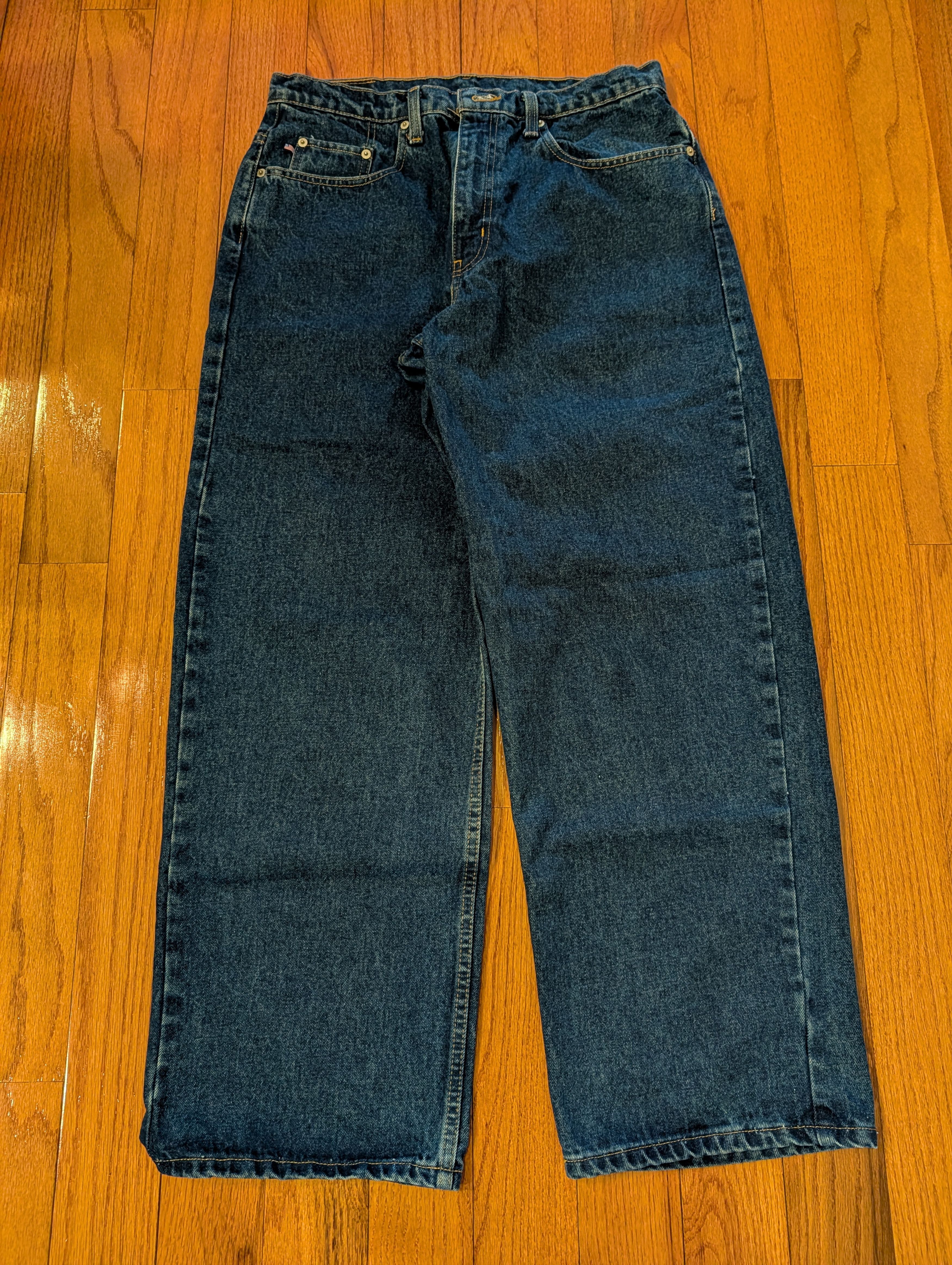 Polo Ralph Lauren Vtg 90s Polo Jeans Co Ralph Lauren Banner Jean Baggy 33x30 Size US 33 - 3 Thumbnail