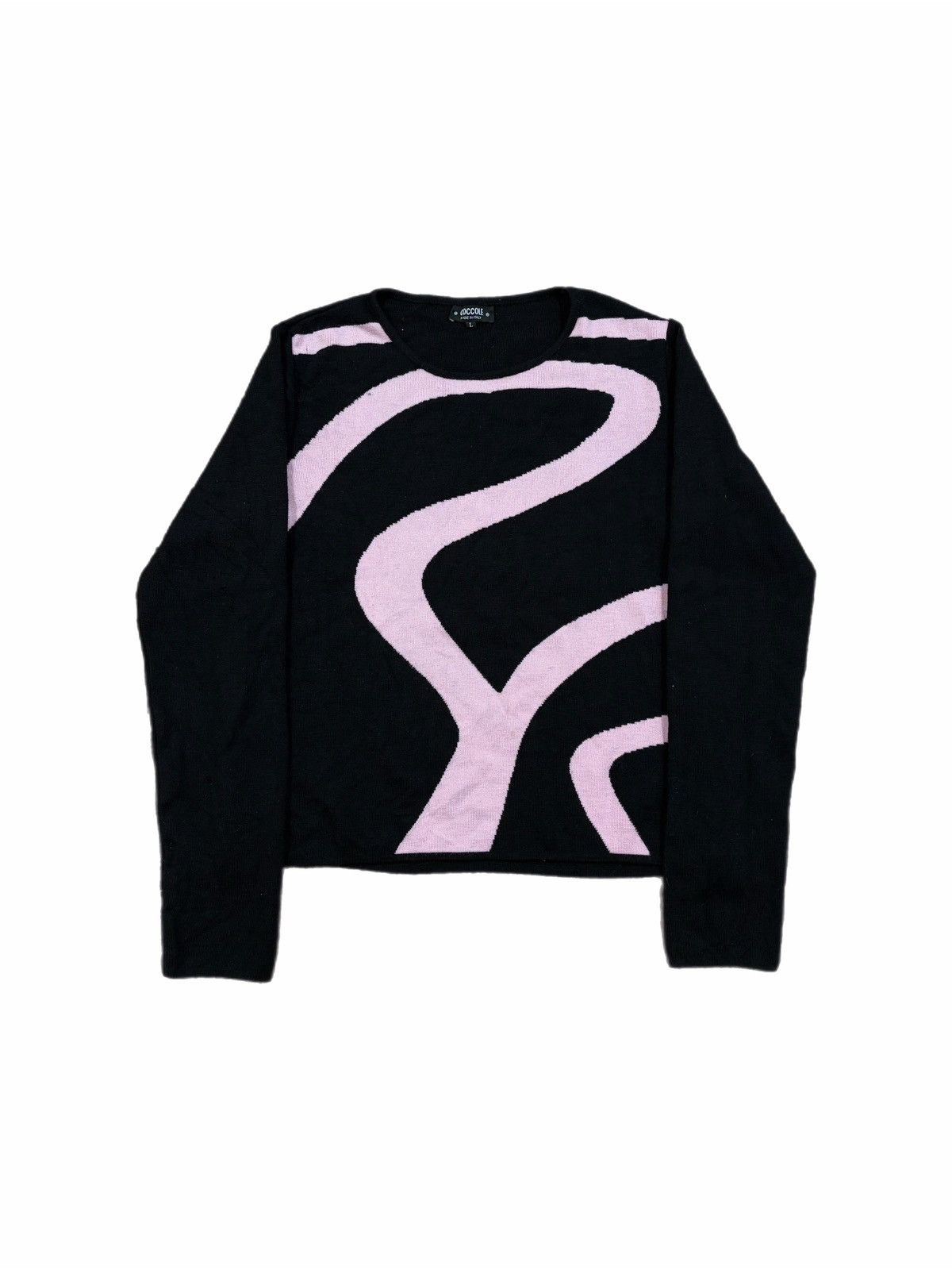 Other Coccole Sweater Abstract Geometric Merino Wool Italy Size L / US 10 / IT 46 - 1 Thumbnail