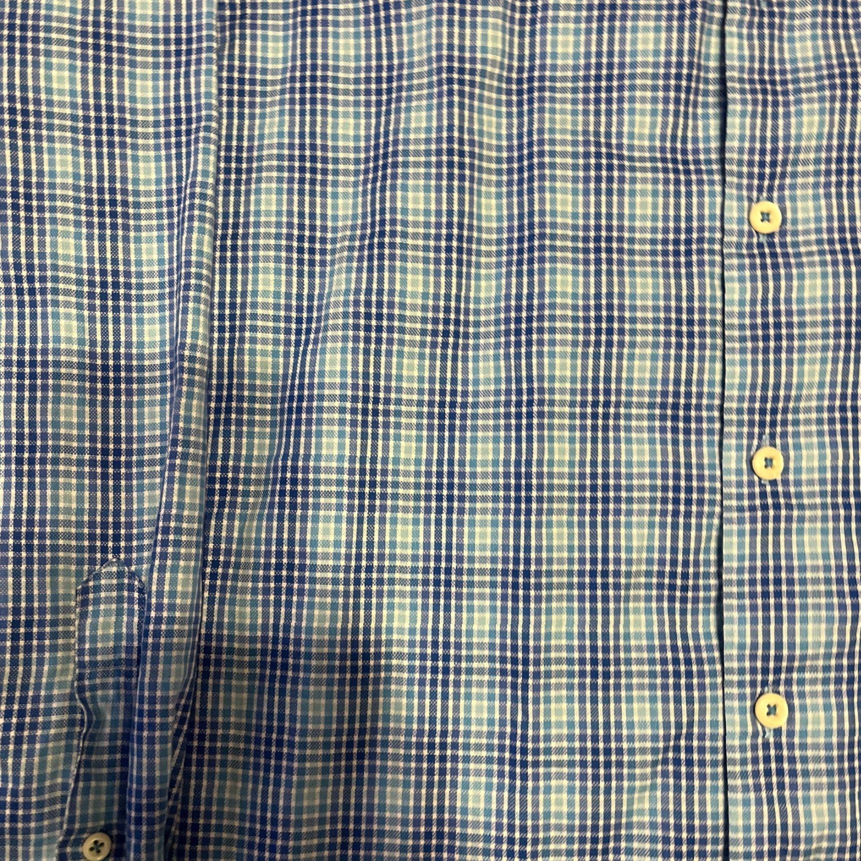Peter Millar VINTAGE Peter Millar Mens Blue Plaid Long Sleeve Button Front Shirt L EUC Size US L / EU 52-54 / 3 - 2 Thumbnail