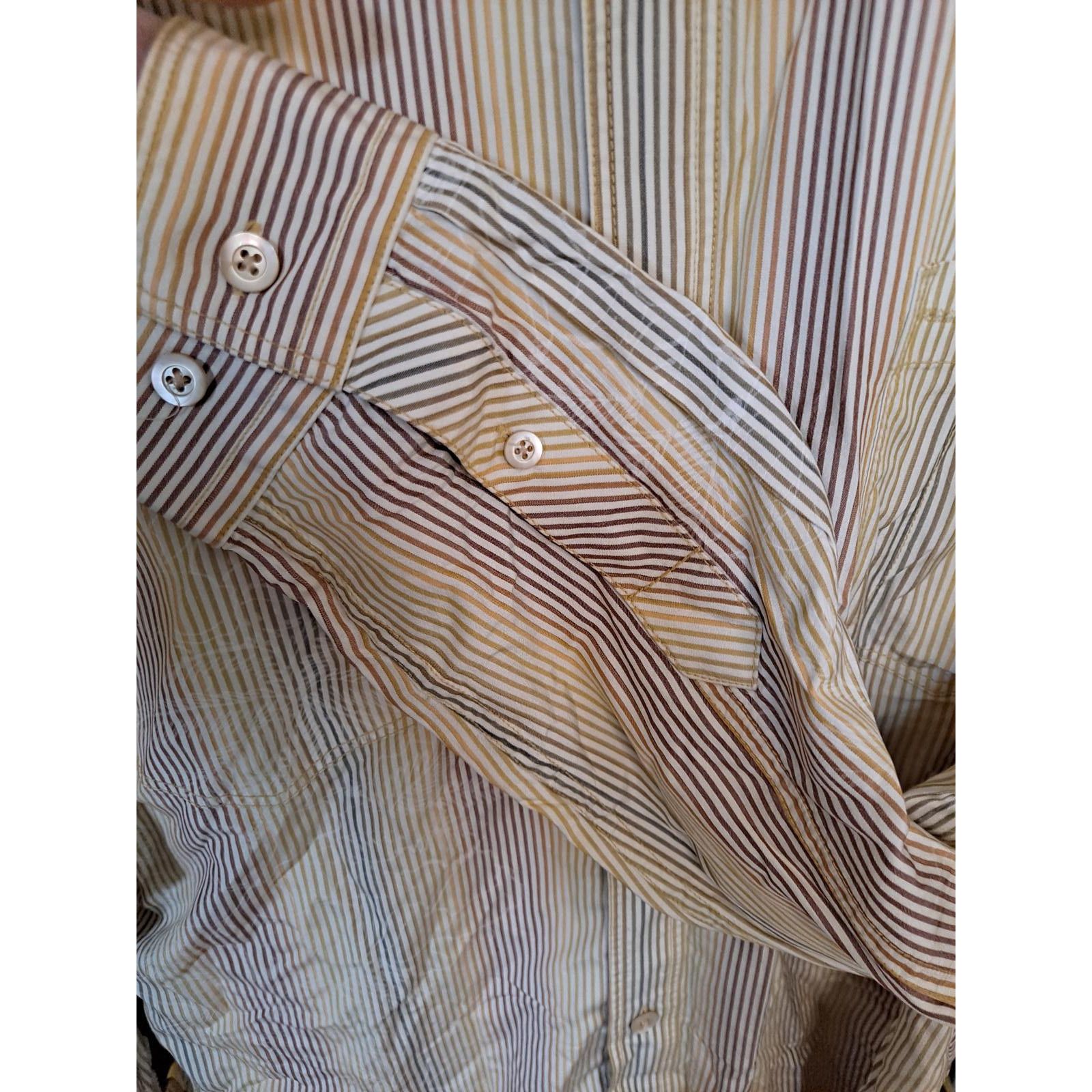 Tommy Bahama Tommy Bahama 100% Silk Colorful Striped BUtton Up Shirt Size Size US L / EU 52-54 / 3 - 4 Thumbnail