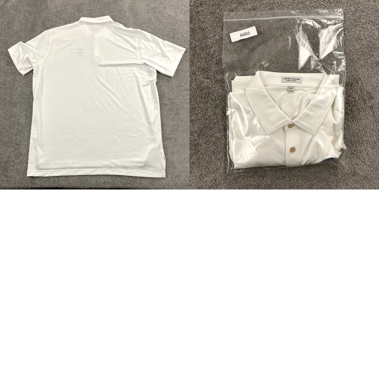 Peter Millar PETER MILLAR Polo Shirt Mens 2XL XXL White Golf S/S Boys & Girls Club Delaware Size US XXL / EU 58 / 5 - 8 Thumbnail