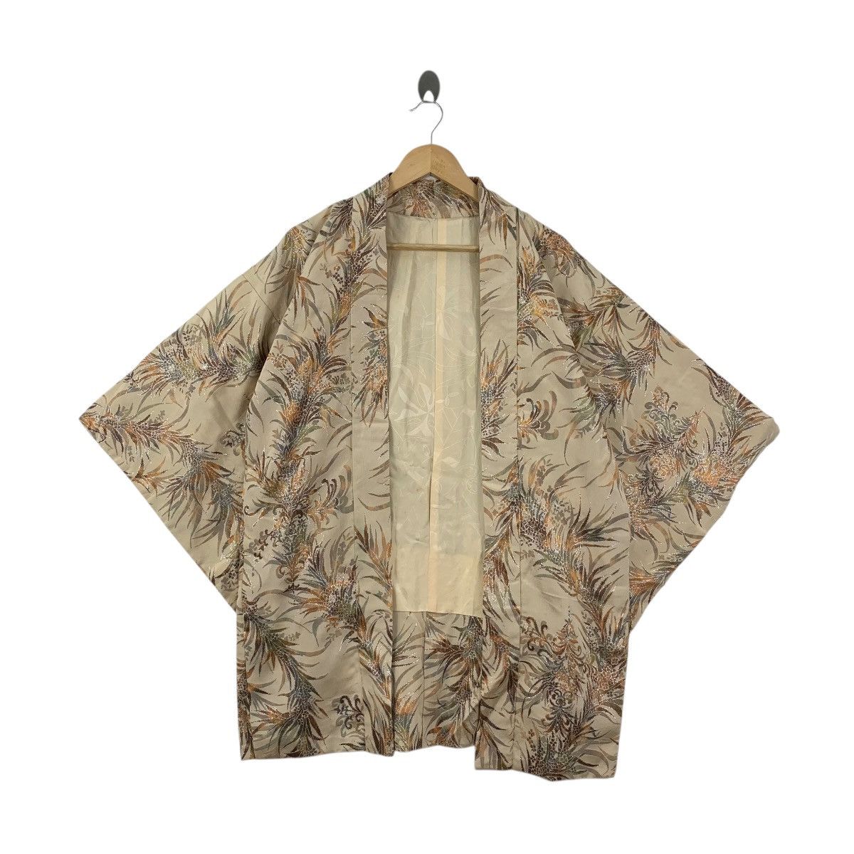 Vintage Vintage 70s KIMONO JAPAN BOTANICAL Tropical Traditional Size XXL / US 16-18 / IT 52-54 - 1 Thumbnail