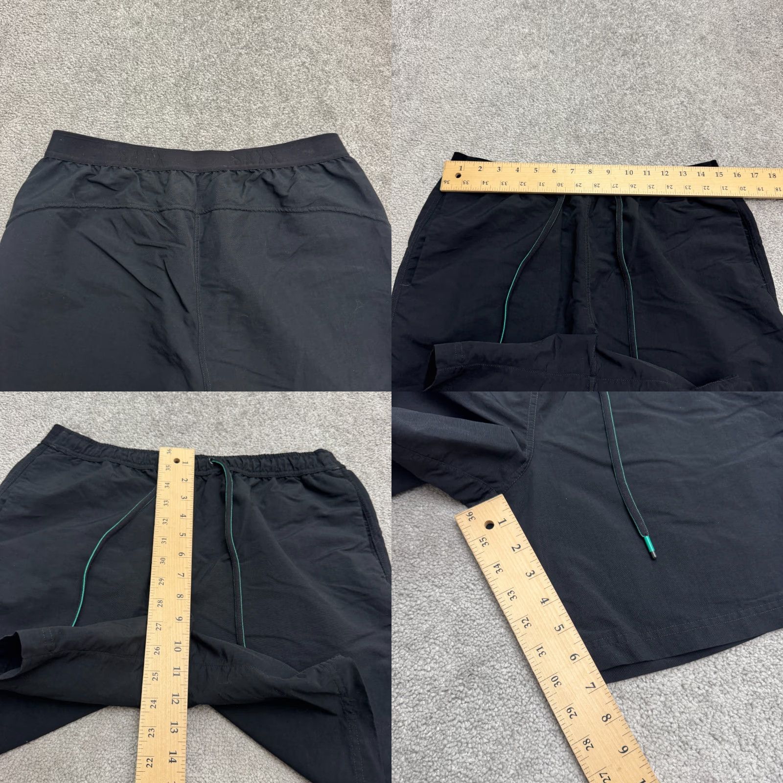 Vintage SAXX Athletic Shorts Mens W30 7" Black Elastic Waist Drawstring Casual Active Size US 30 / EU 46 - 8 Thumbnail