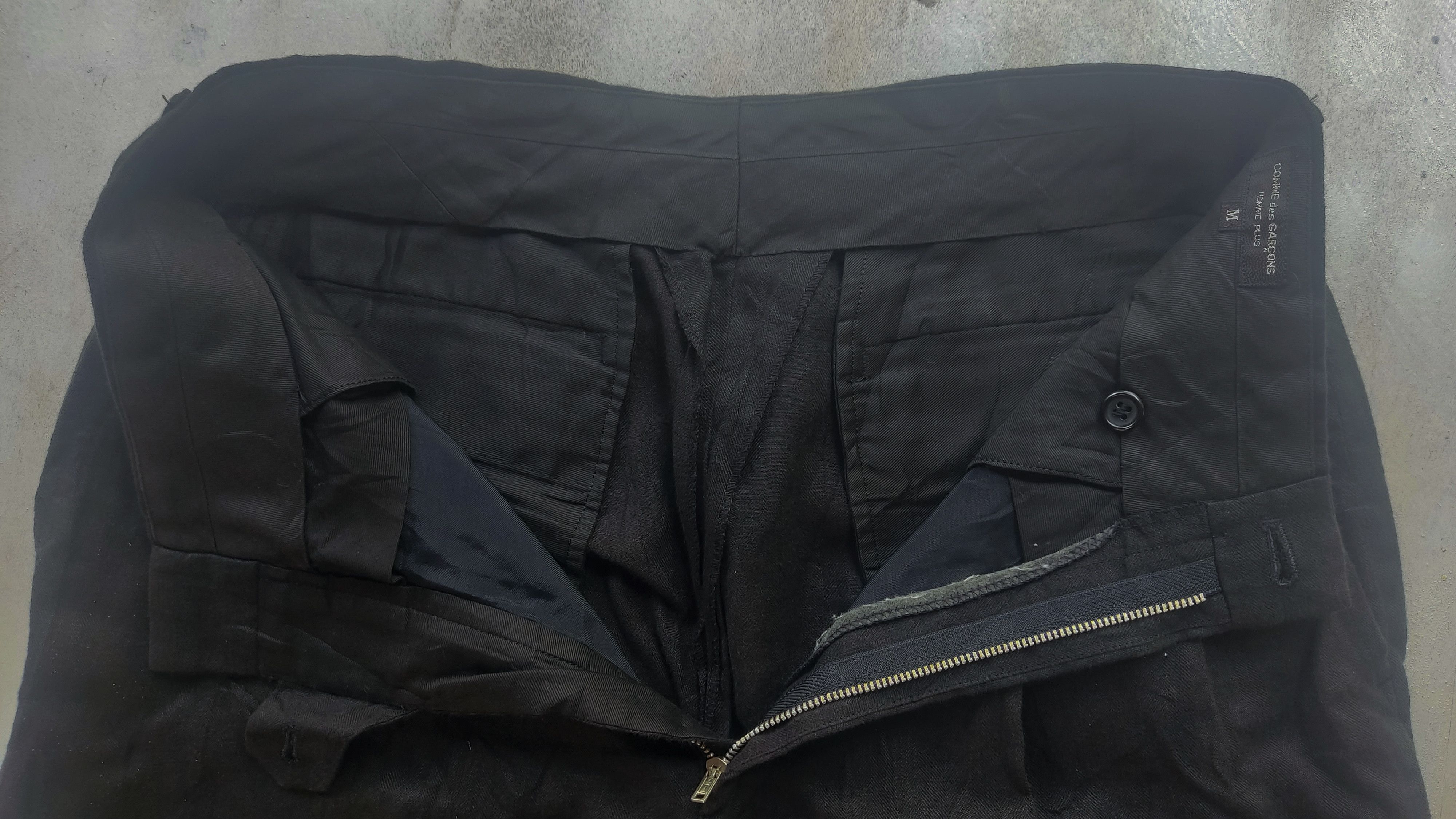 Comme des Garcons Homme ⚡️Sample Vtg CdG Homme Plus🇯🇵 Gabardine wool pants Size US 32 / EU 48 - 3 Thumbnail