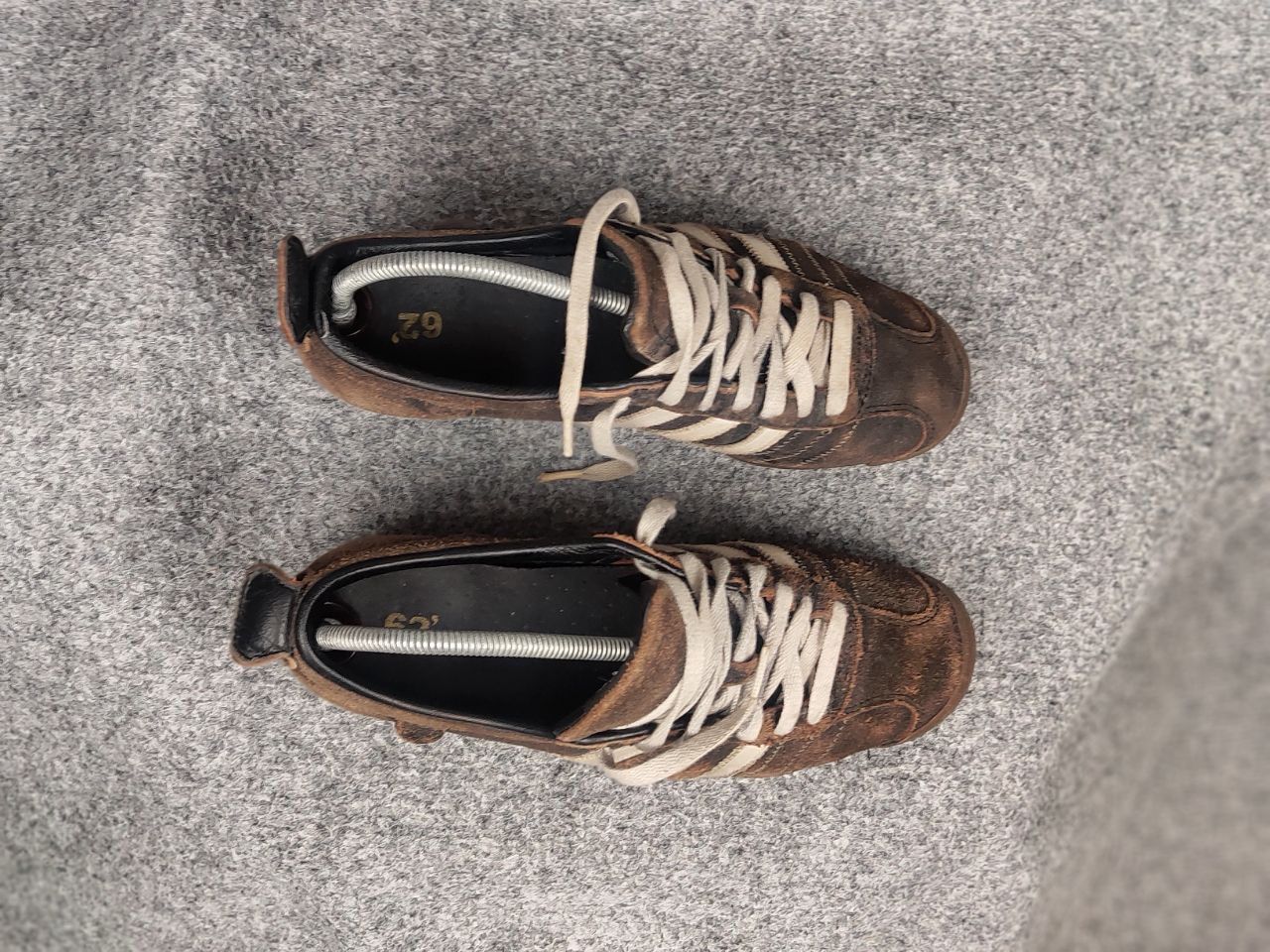 Adidas Vintage Adidas Сhile 62 Dark Brown Faded Leather Sneakers Size US 9 / EU 42 - 4 Thumbnail