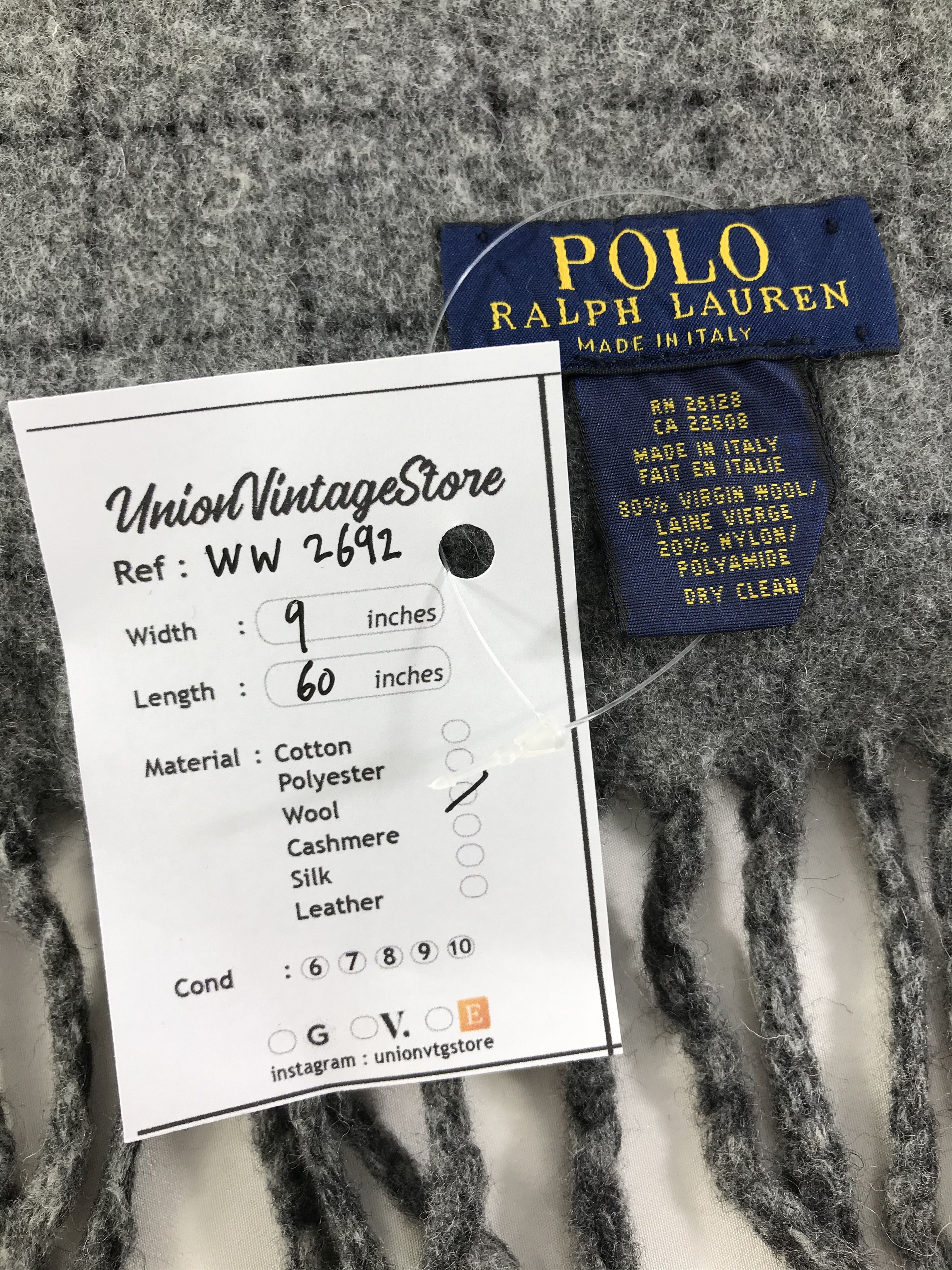 Polo Ralph Lauren × Vintage Polo Ralph Lauren Scarf / Muffler / Neckwear - WW2692 Size ONE SIZE - 5 Thumbnail