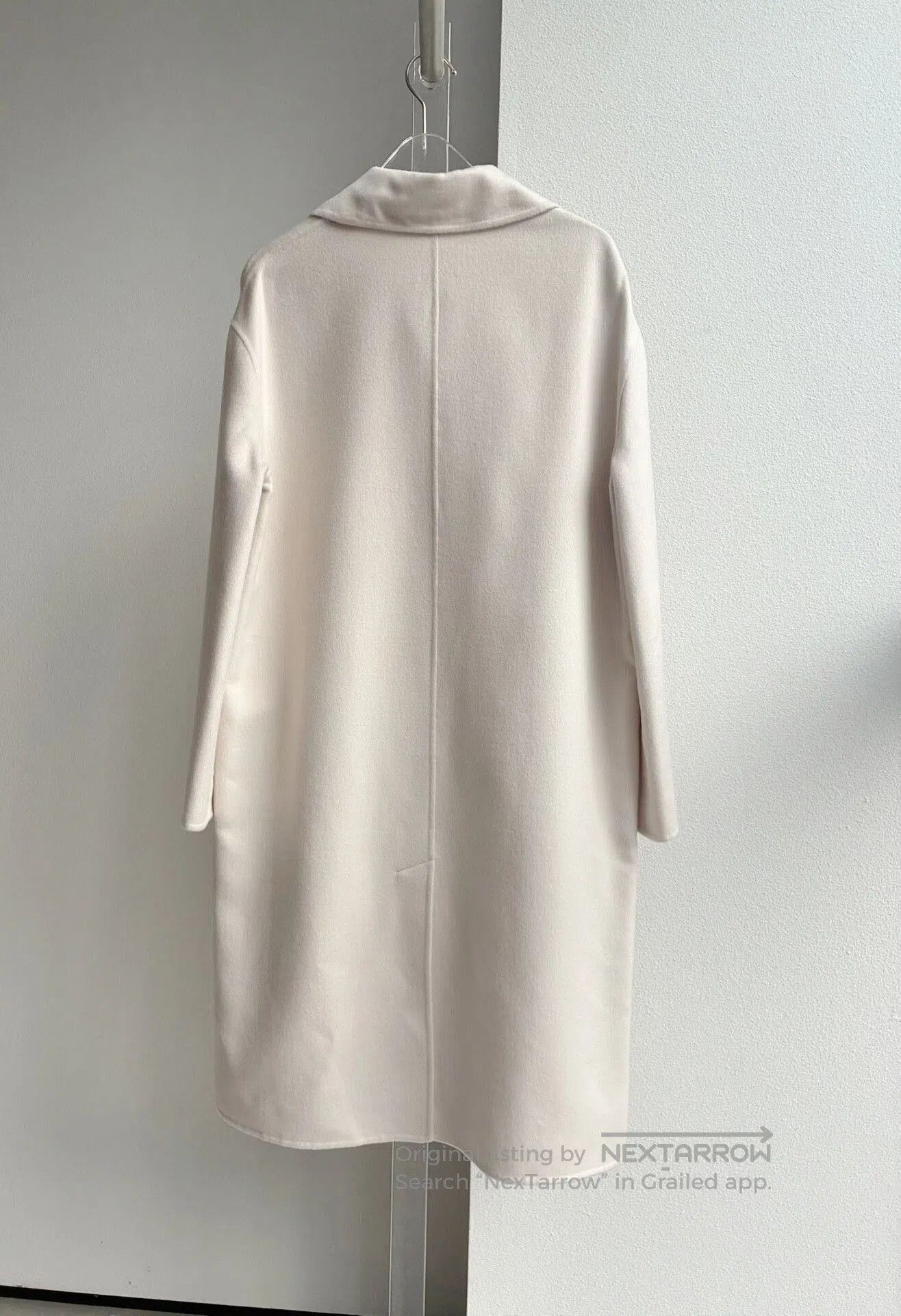 Hermes Hermes Off-White Cashmere Coat. Size XXS / US 00 / IT 34 - 2 Thumbnail