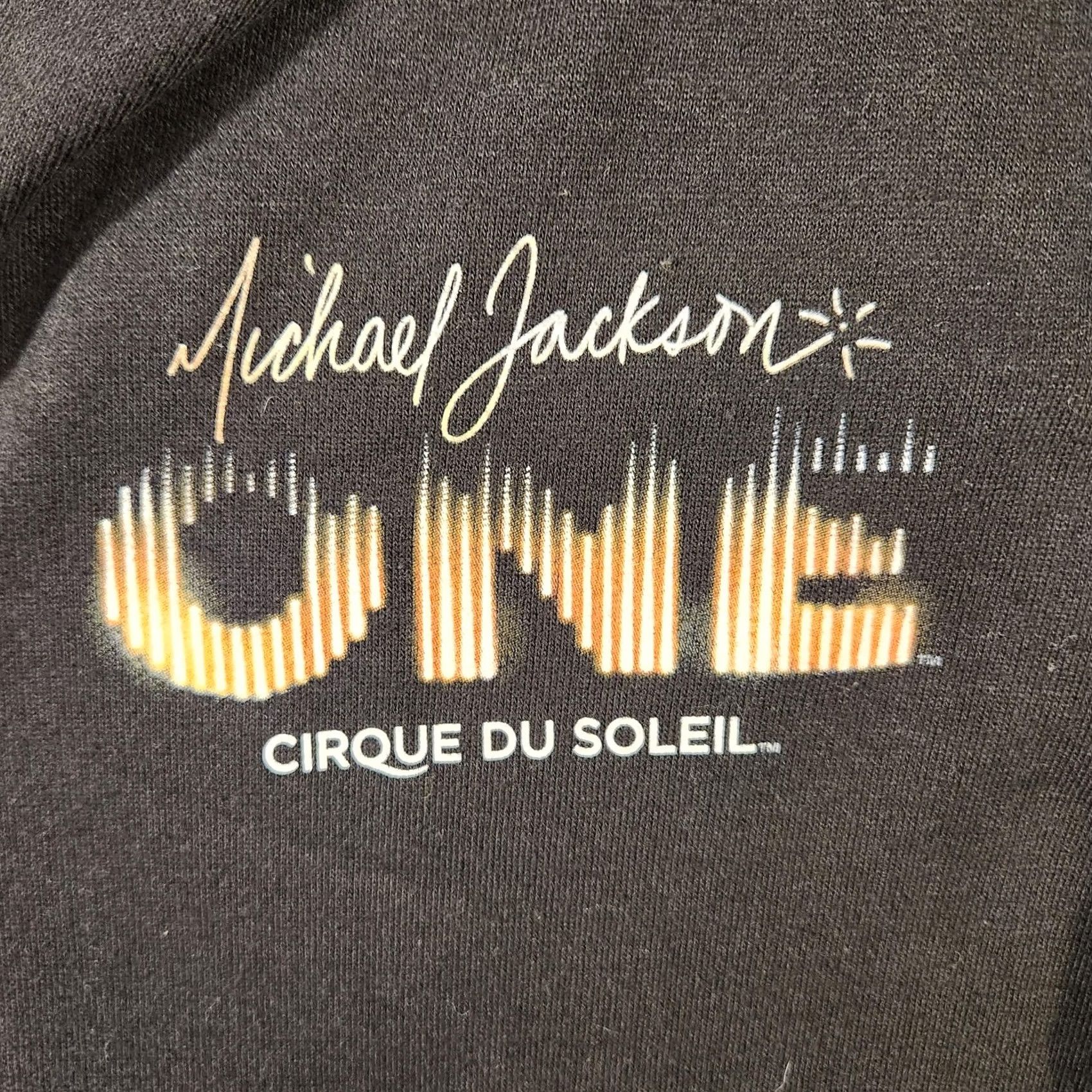 Vintage VINTAGE Michael Jackson ONE Cirque du Soleil Hoodie Mens Small Black Graphic Size US S / EU 44-46 / 1 - 2 Thumbnail