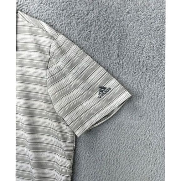 Adidas Adidas PrimeGreen Polo Shirt Men XL Grey Balanced Stripes Golf Rugby Size US XL / EU 56 / 4 - 5 Thumbnail