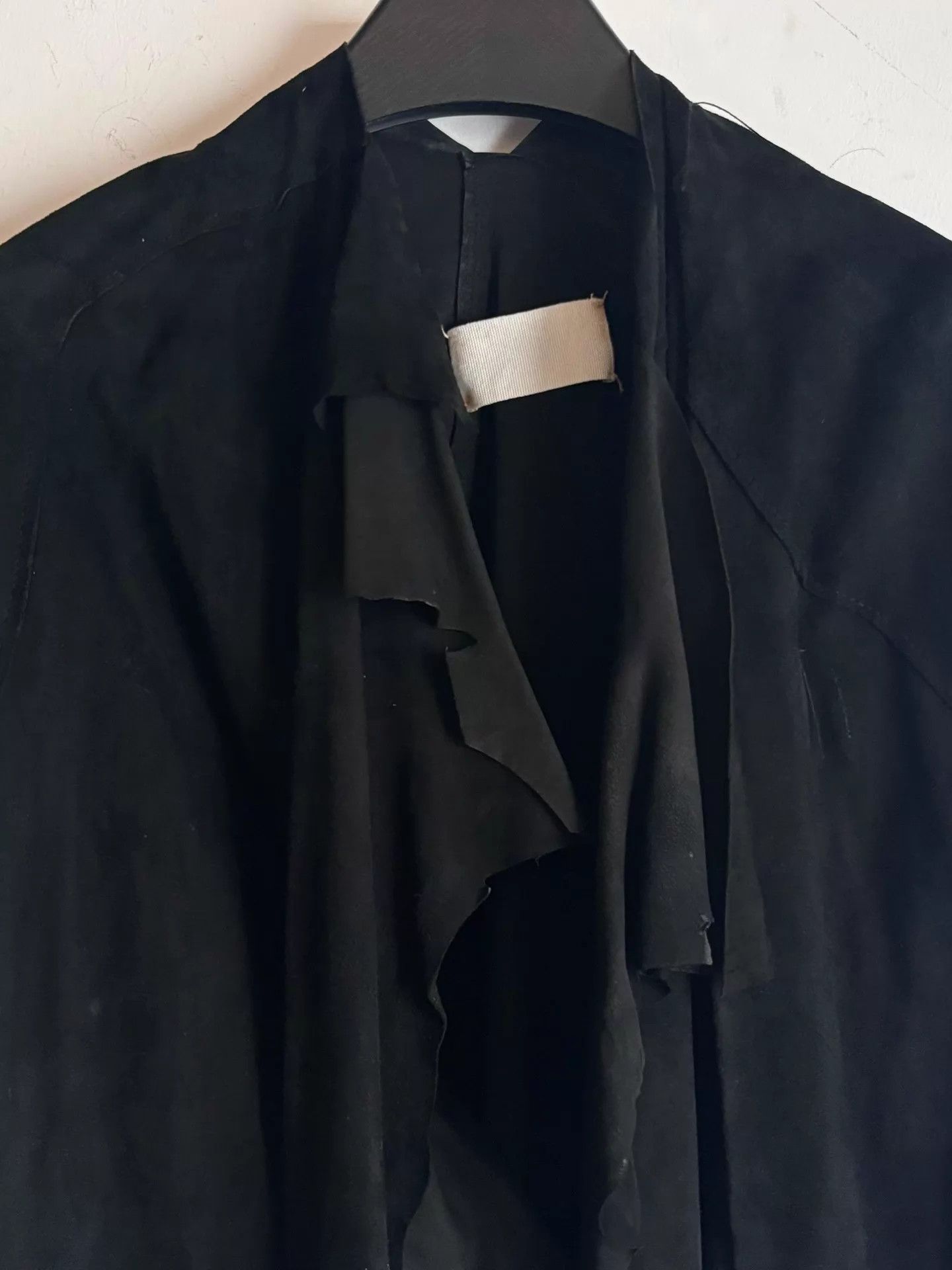 Maison Margiela MMM SS2004 White Label Rare Irregular Suede Jacket M Size M / US 6-8 / IT 42-44 - 3 Thumbnail