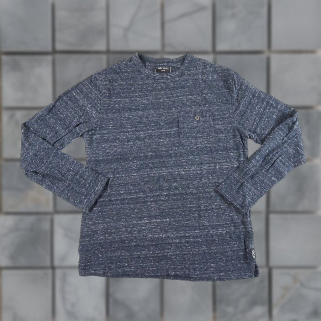 Todd Snyder Todd Snyder Men Small Blue Long Sleeve T-Shirt Pocket Pockets Crewneck Casual Size US S / EU 44-46 / 1 - 1 Thumbnail