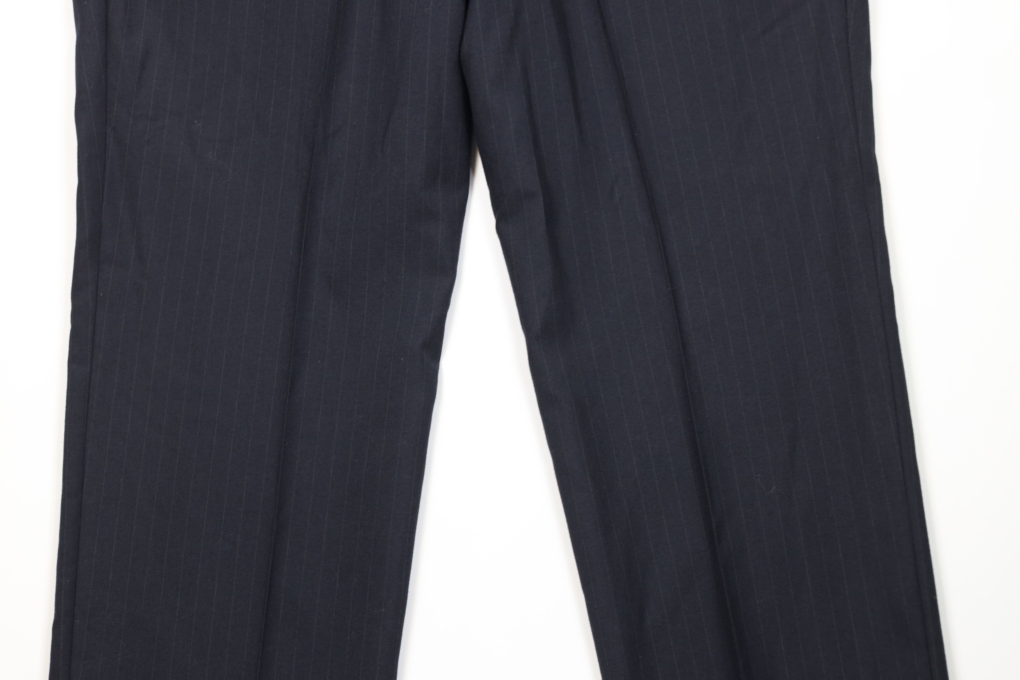 Vintage Vintage 90s Streetwear Pinstriped Wide Leg Chino Pants Size US 38 / EU 54 - 10 Thumbnail