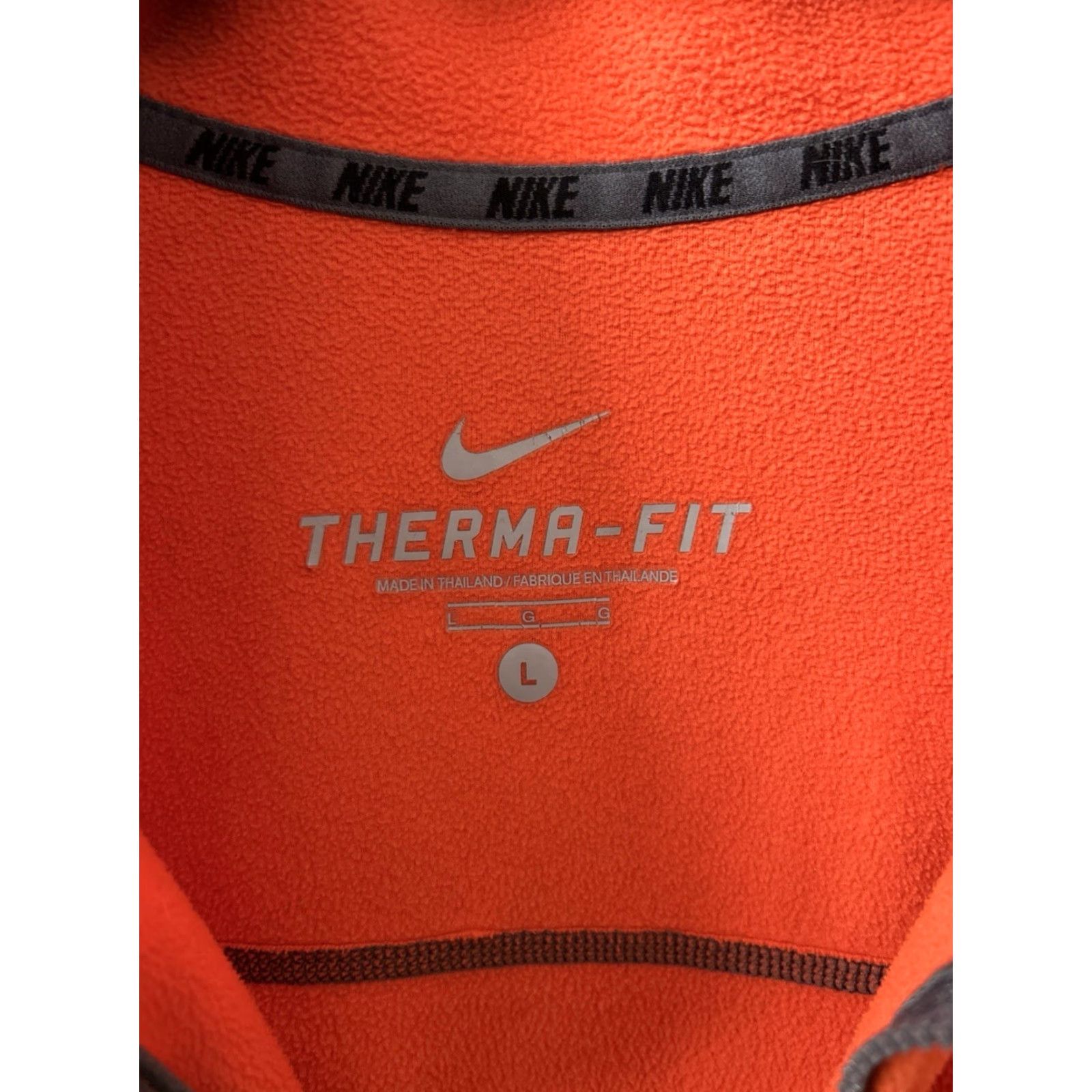 Nike Nike Therma-Fit 1/4 Zip Mens Large Orange Fleece Pullover Jackets L/S Pockets 416343-800 Size US L / EU 52-54 / 3 - 7 Thumbnail