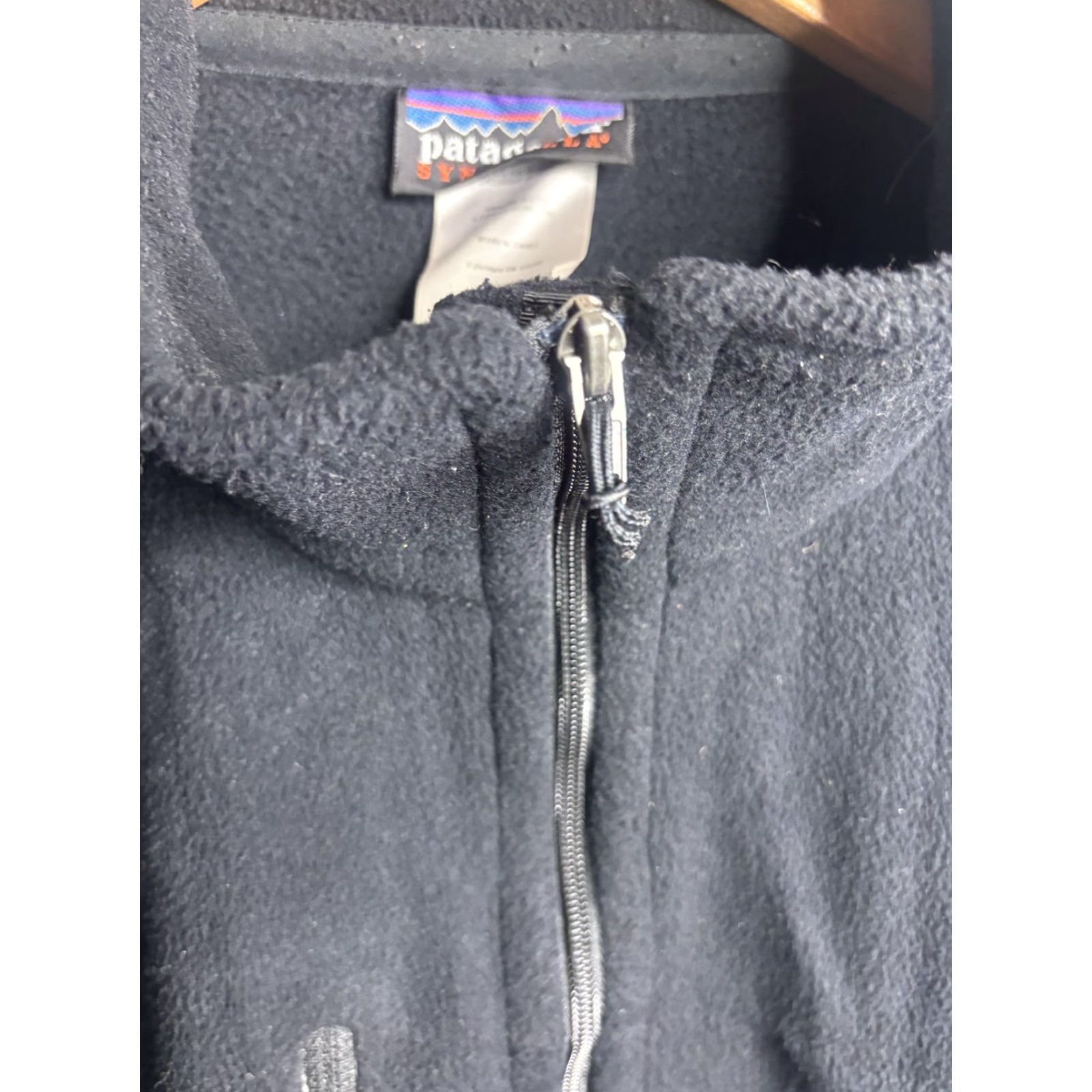 Patagonia Patagonia Synchilla Jacket Mens XL Black Full Zip Fleece Paskal Lighting Logo Size US XL / EU 56 / 4 - 3 Thumbnail