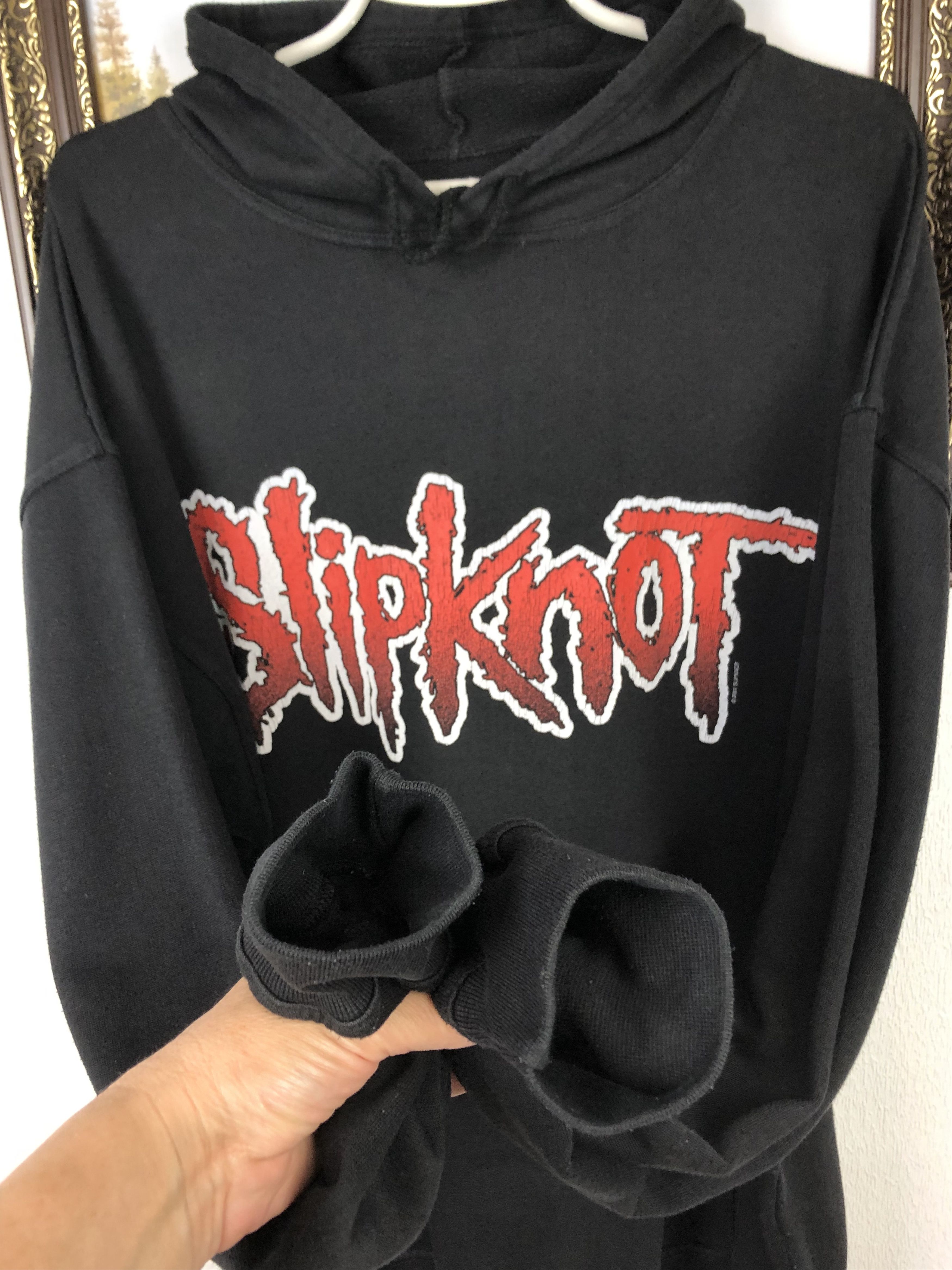 Vintage Vintage Slipknot Iowa Over Print Hoodie Black Jacket Band Size US XL / EU 56 / 4 - 9 Thumbnail