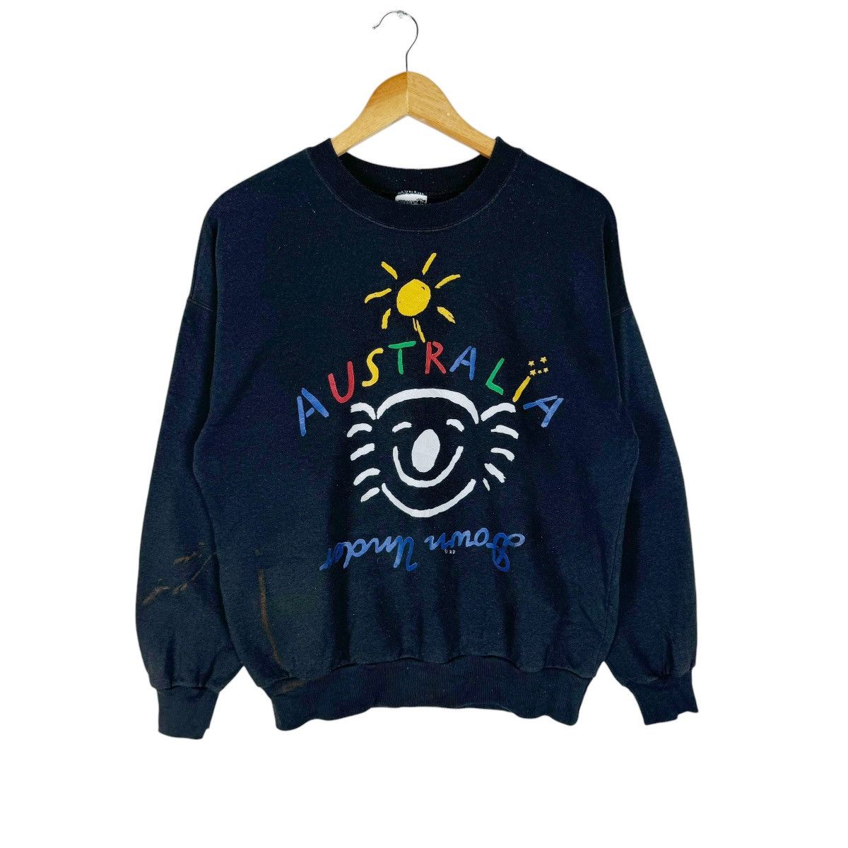☀️VINTAGE 90s KEN DONE AUSTRALIA POP ART SWEATSHIRT CREWNECK