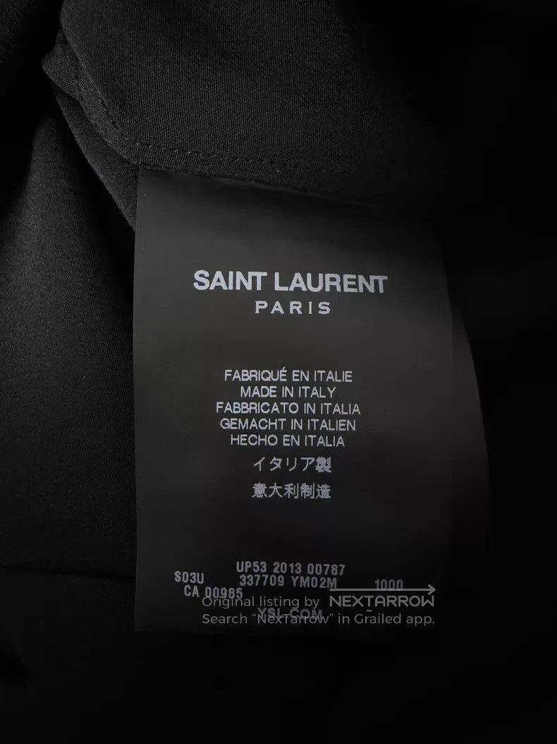 Saint Laurent Paris Saint Laurent Paris Size 39 Black Mulberry Silk Black Samu Size US S / EU 44-46 / 1 - 5 Thumbnail