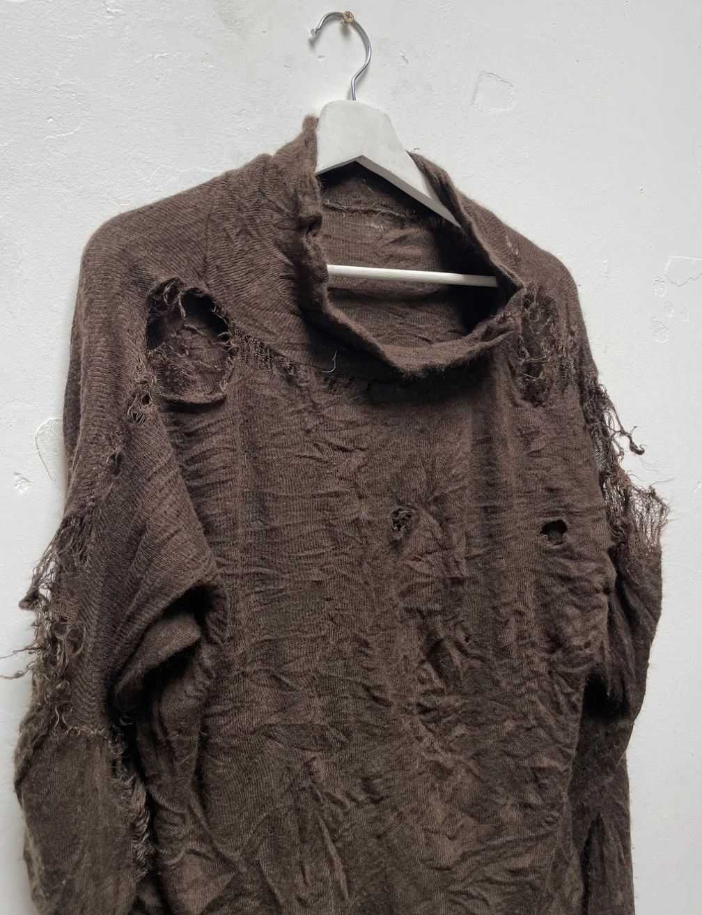Handmade Thrashed Cropped Spooky Knit Size US M / EU 48-50 / 2 - 3 Thumbnail