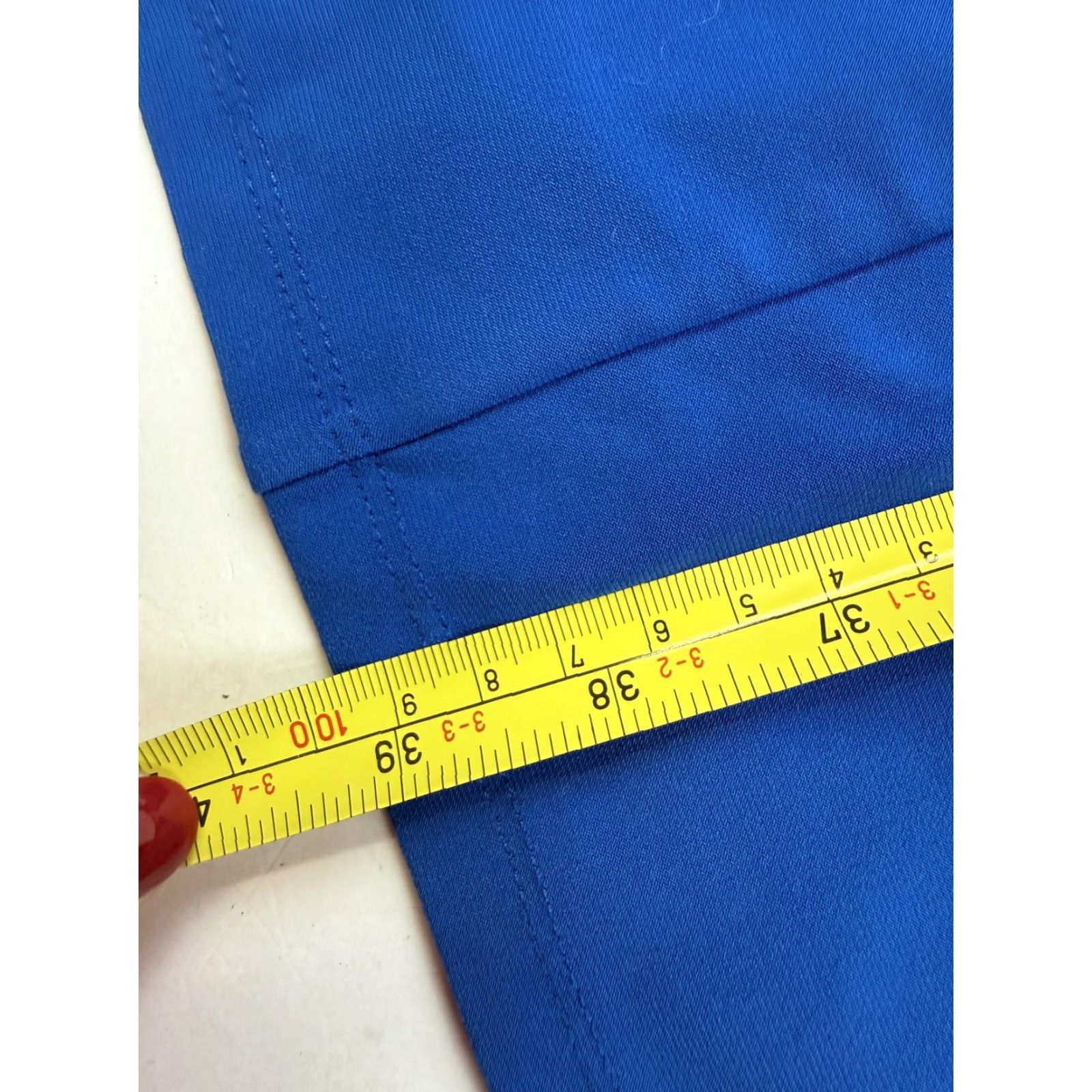 Ralph Lauren VINTAGE LRL Ralph Lauren Dress Womens 10 Blue Sleeveless Ruched Faux Wrap Sheath Size L / US 10 / IT 46 - 6 Thumbnail