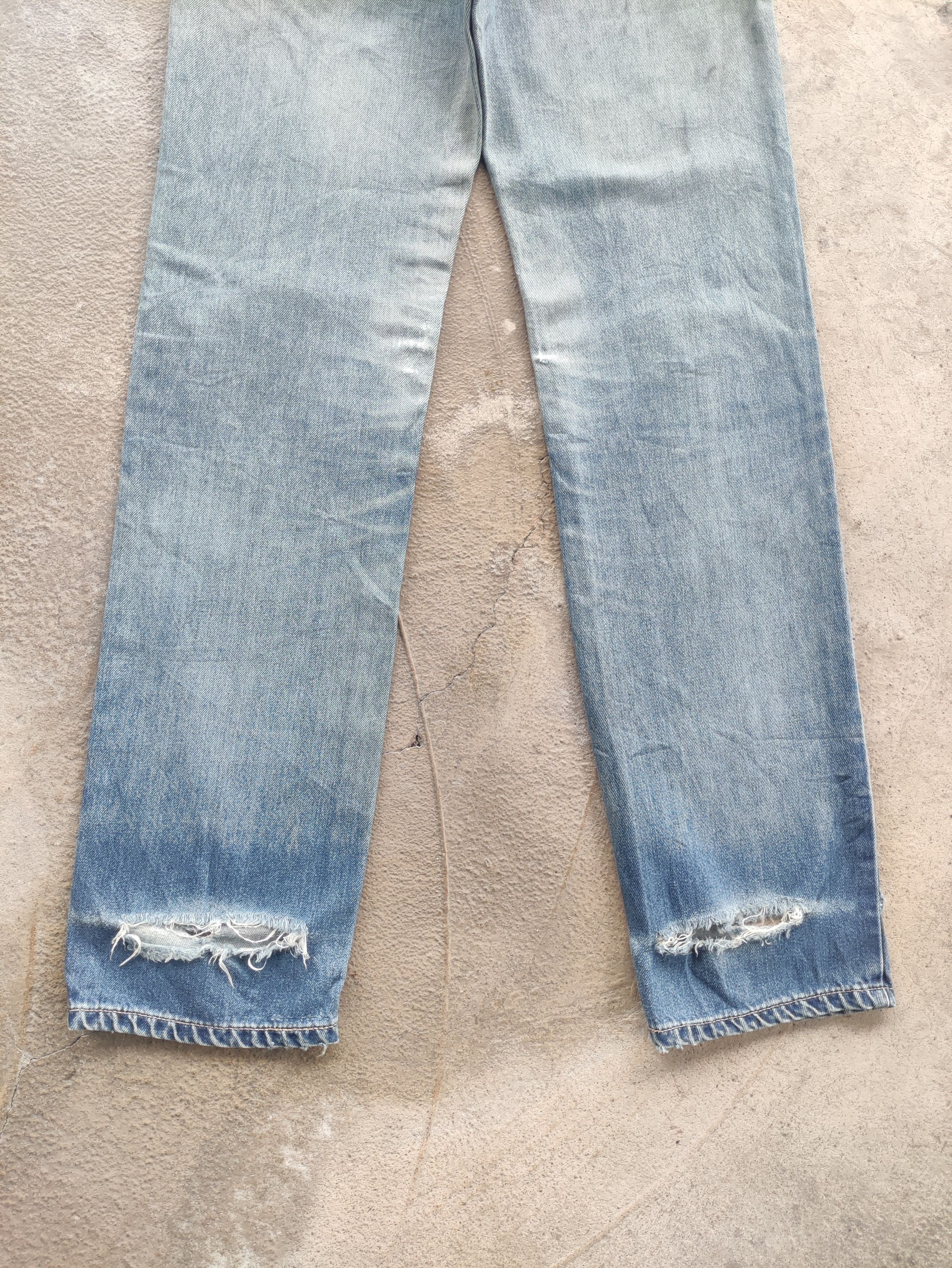 Edwin Vintage Edwin Japan Jean Distressed Faded Denim Size US 29 - 13 Thumbnail