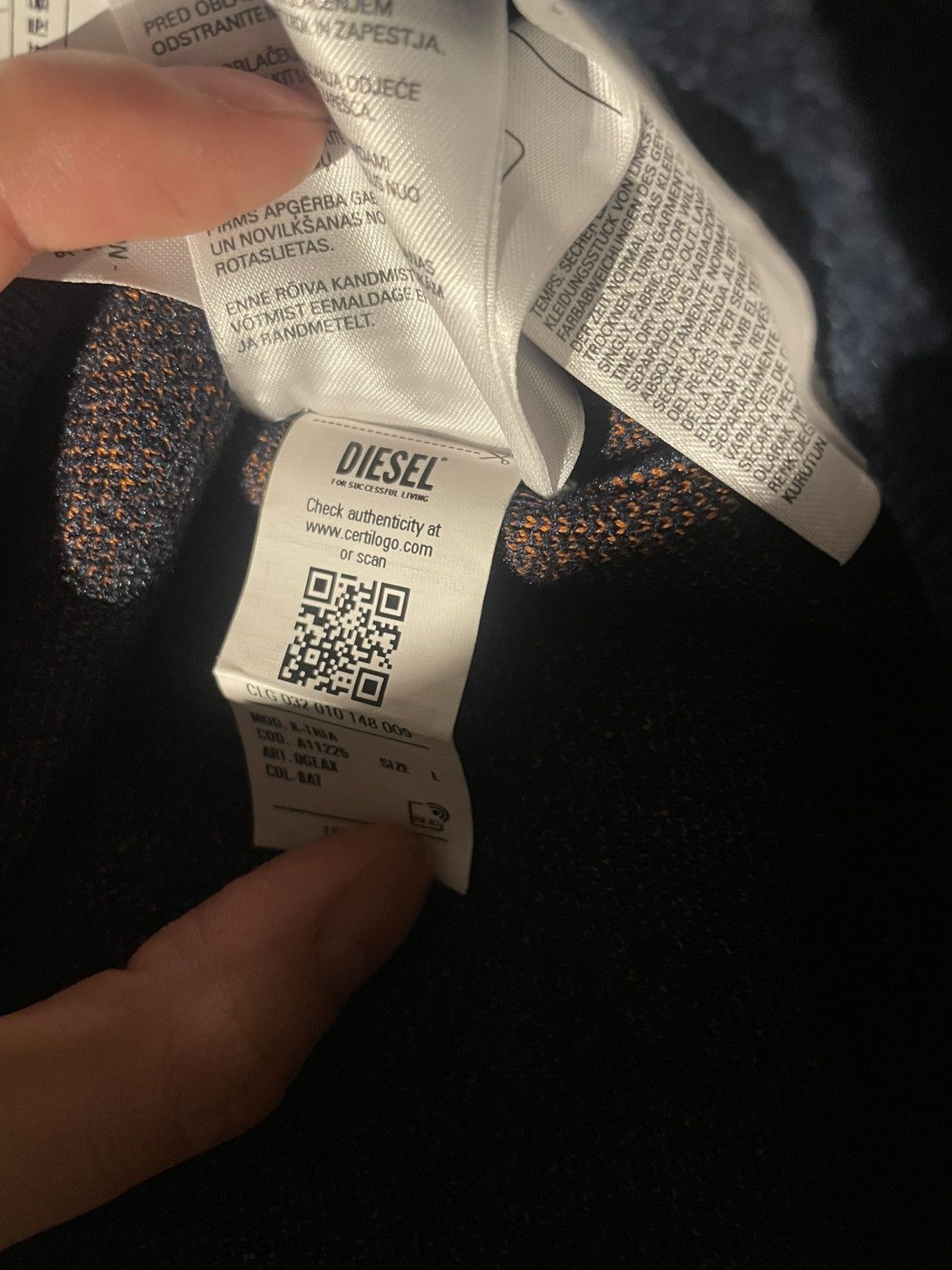 Diesel Diesel knit sweater Size US L / EU 52-54 / 3 - 4 Thumbnail