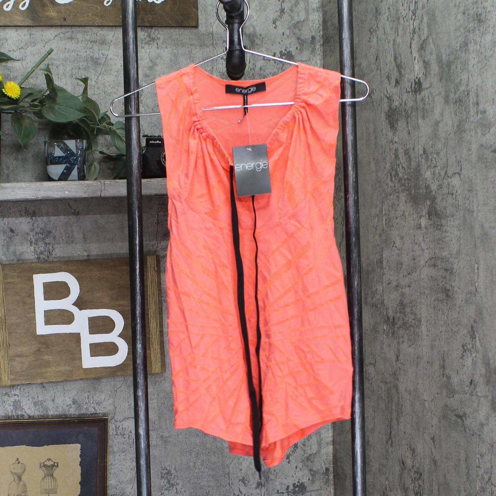 Energie Nwt Energie Cowl-neck Burnout Tank Top Fiery Coral Pink Xl Size XL / US 12-14 / IT 48-50 - 1 Thumbnail
