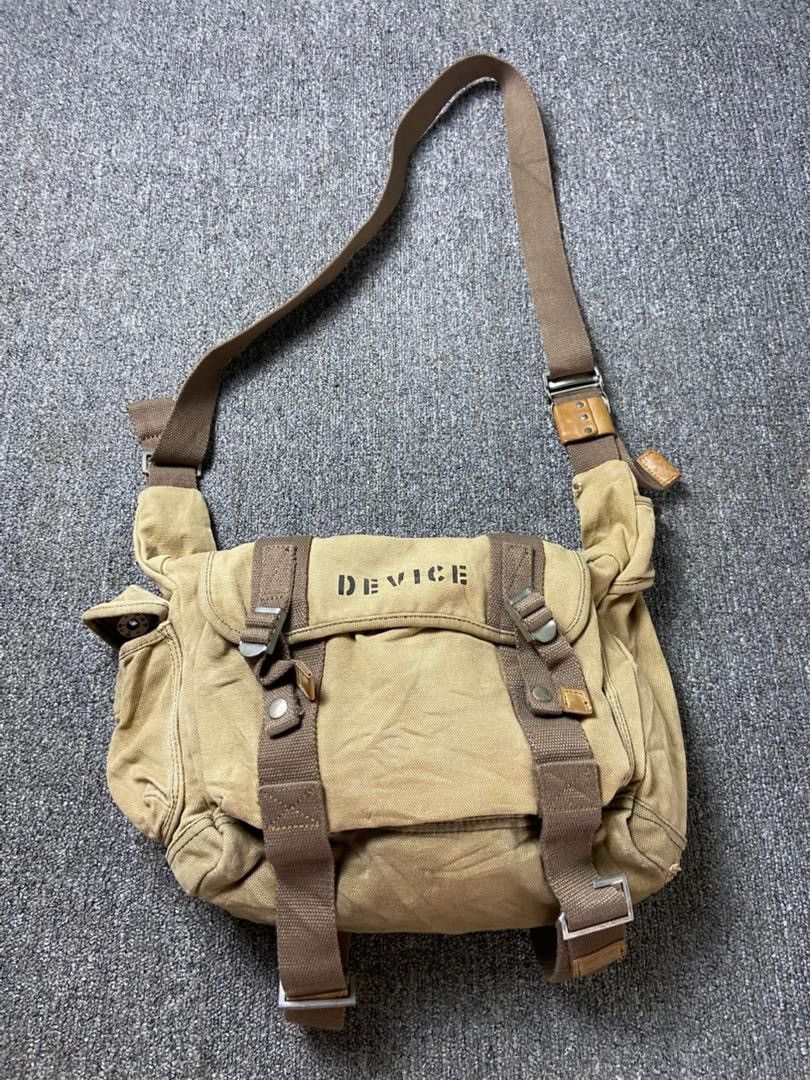 Japanese Brand DEVICE Brand Canvas Cargo Shoulder Bag (204) Size ONE SIZE - 1 Thumbnail