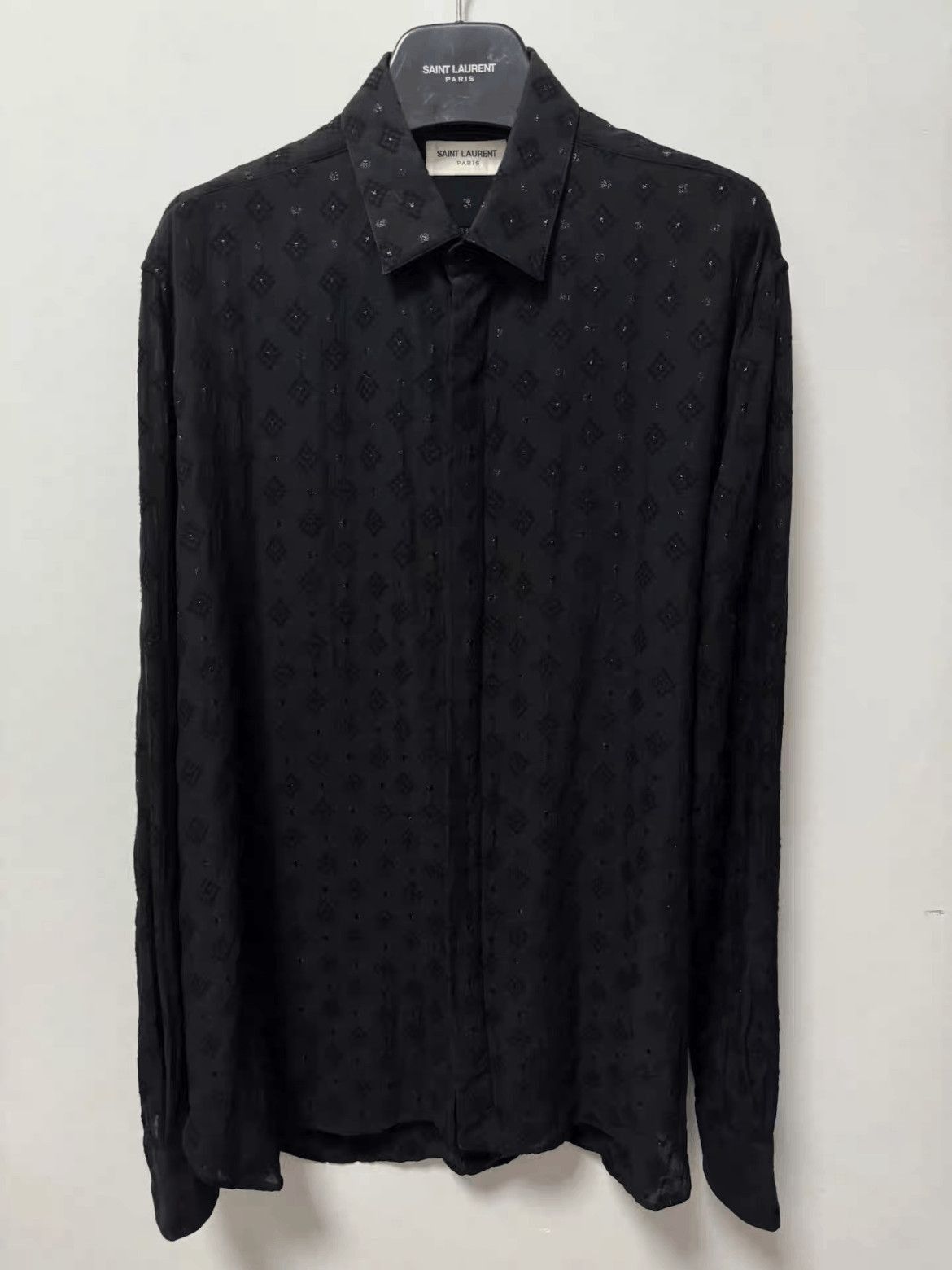 Saint Laurent Paris Sz 40 Saint Laurent Paris 19SS Runway Scale Shirt-2508 Size US L / EU 52-54 / 3 - 1 Thumbnail