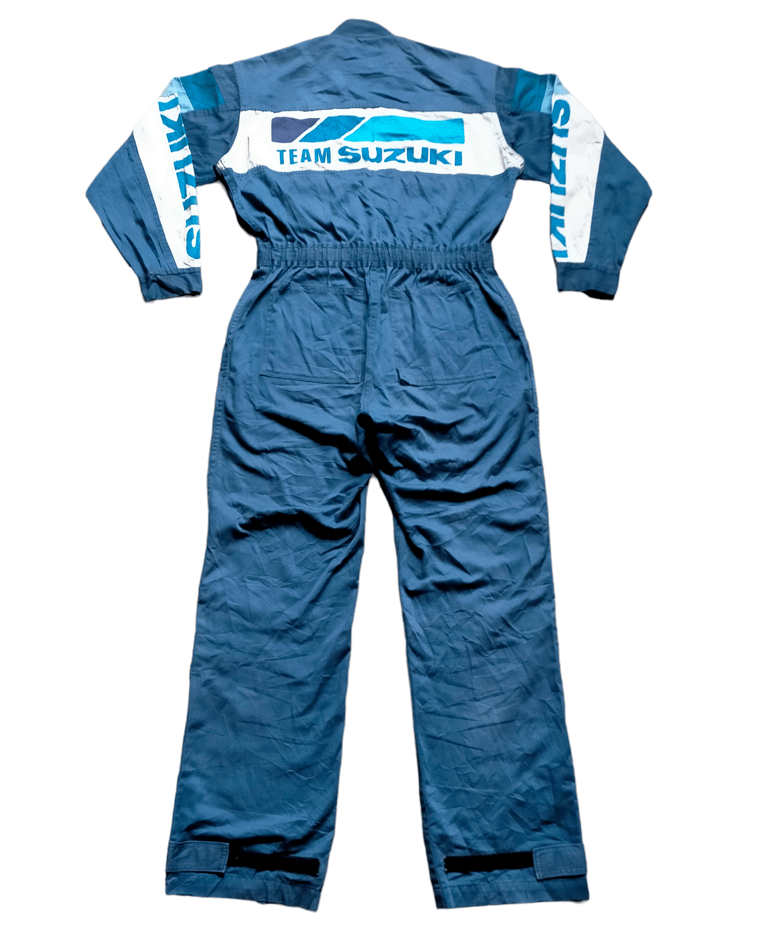 Sports Specialties ⚡Rare Team Suzuki Jumpsuit Overall Vtg 80s Size US 31 - 2 Thumbnail