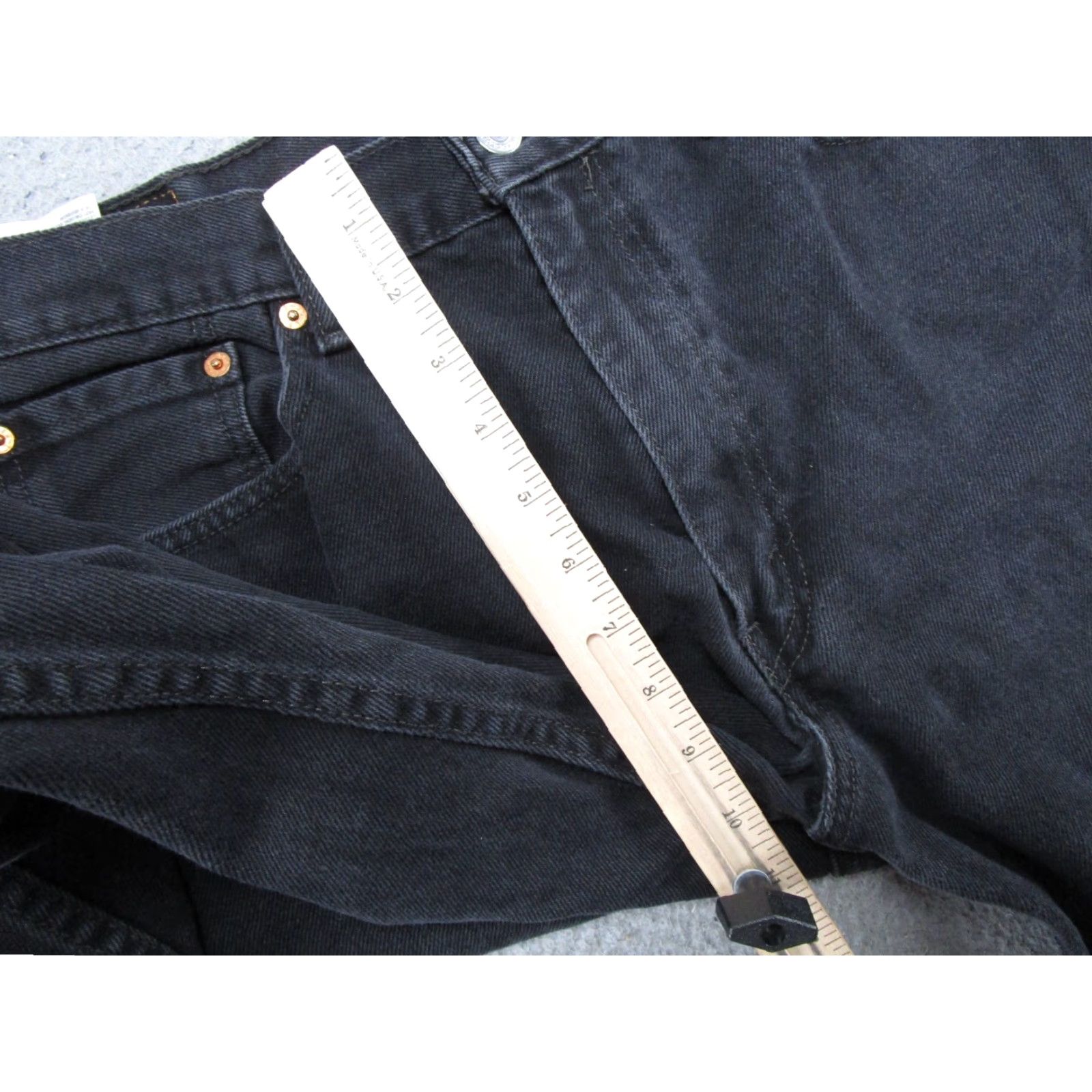 Levi's VINTAGE Levi's 550 Jeans Mens 36x32 Black Regular Straight Leg Y2K 5-Pocket Denim Modern Fit Size US 36 / EU 52 - 6 Thumbnail