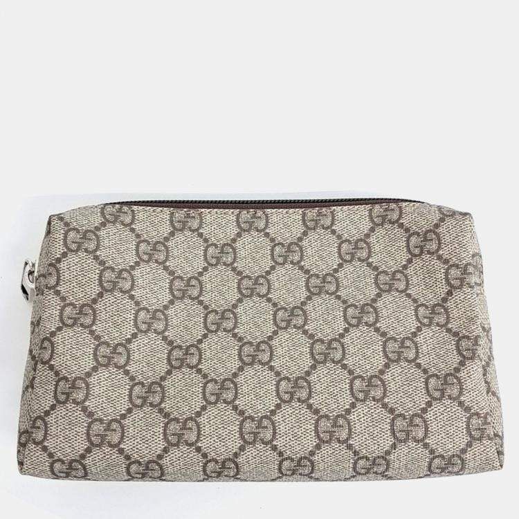 Gucci Gucci Beige Coated Canvas XFPM Beauty Case Size ONE SIZE - 4 Thumbnail