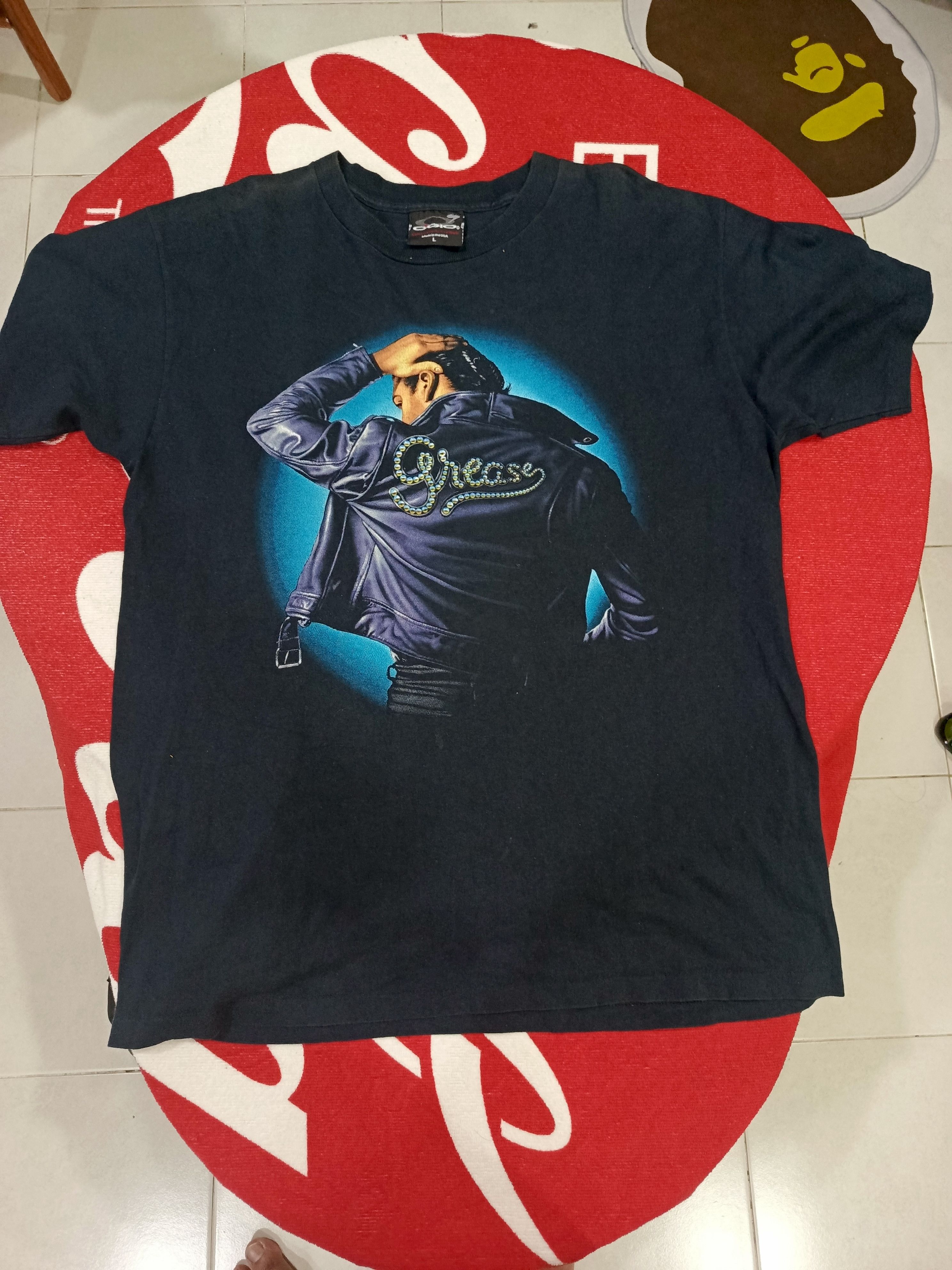 Vintage T-shirt Danny Zuko from the movie Grease. Size US L / EU 52-54 / 3 - 1 Thumbnail