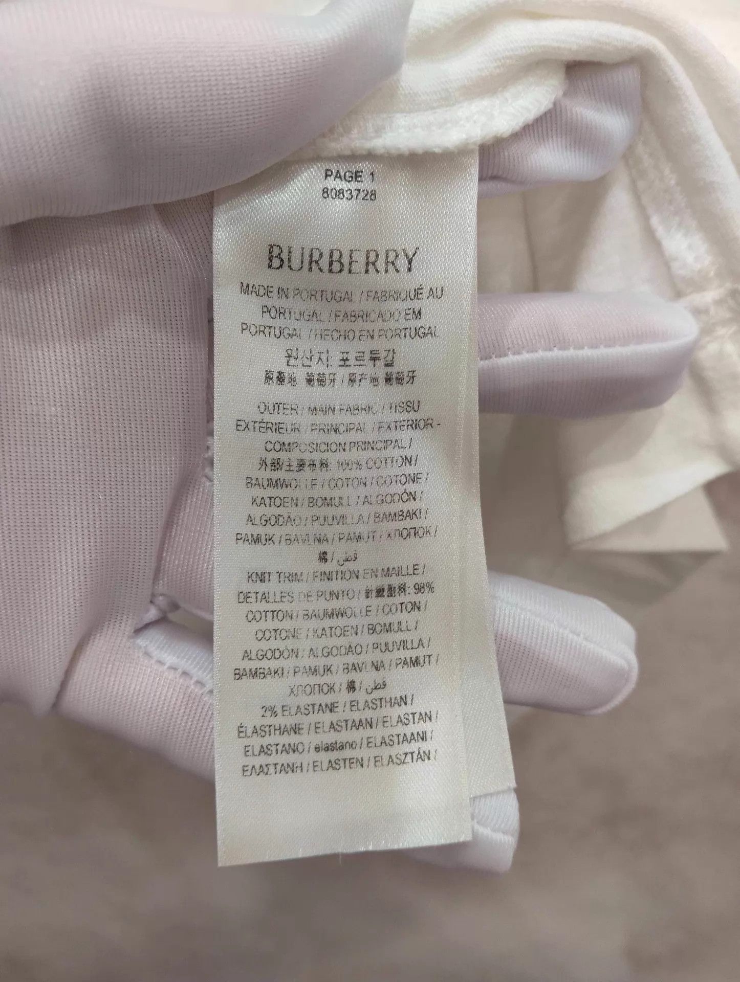 Burberry Burberry Letter Plant Print Crew Neck Short Sleeve Tee L Size US L / EU 52-54 / 3 - 5 Thumbnail