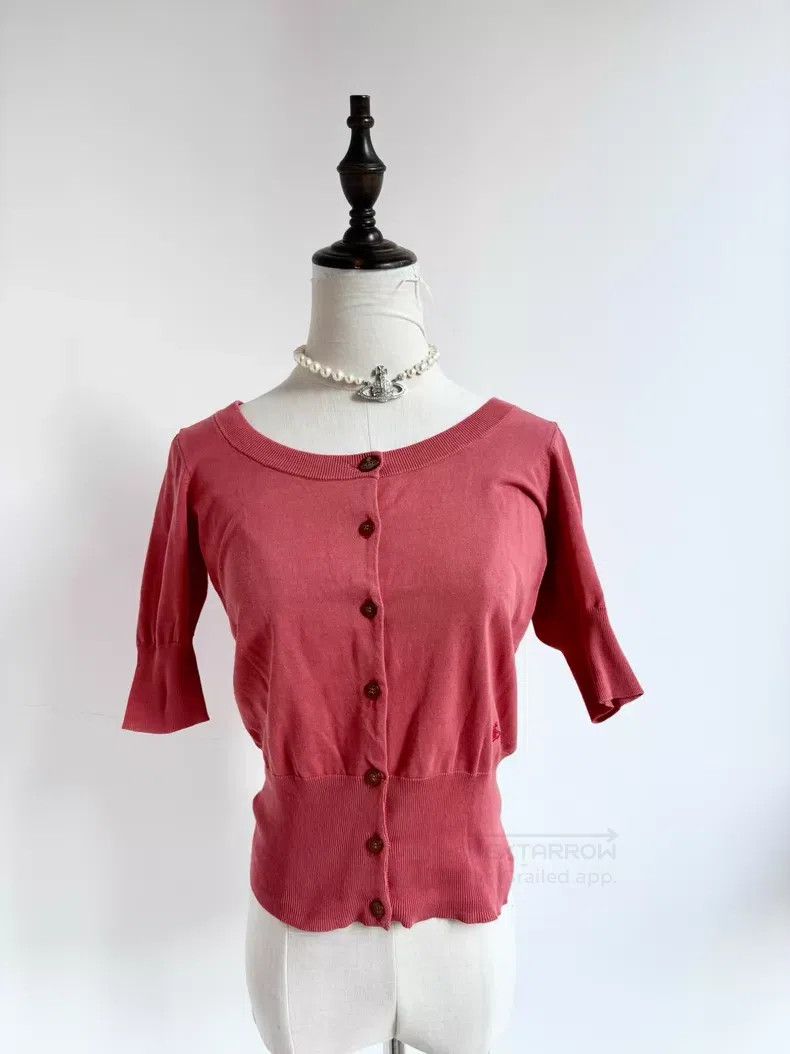 Vivienne Westwood Vivienne Westwood Vintage Watermelon Pink Saturn Half Slee Size M / US 6-8 / IT 42-44 - 1 Thumbnail
