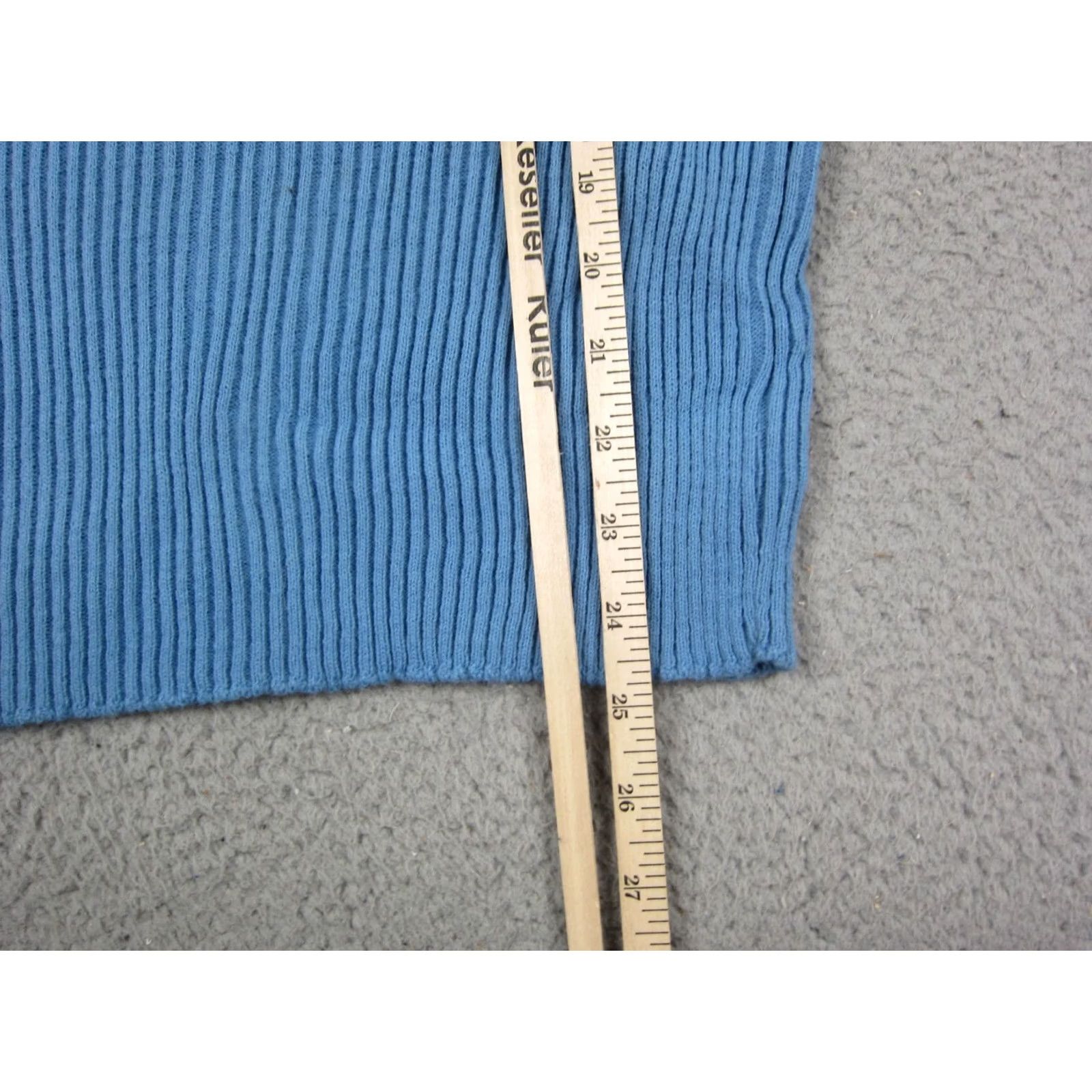 JCPenney VINTAGE JCPenney Sweater Womens M Blue Ribbed Turtleneck Knit 60s 70s Pullover Blue Ribbed Turtleneck Knit 60s 70s Womens M Blue JCPenney Sweater Size M / US 6-8 / IT 42-44 - 7 Thumbnail