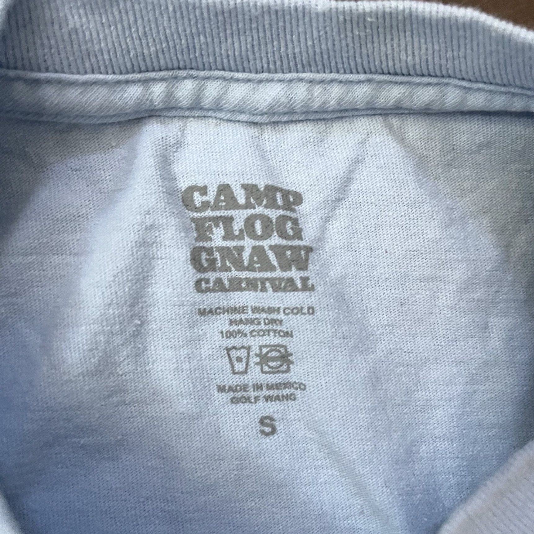 Golf Wang Golf Wang T-Shirt Adult Small Blue Camp Flog Gnaw 2019 Logo Graphic Print Crew Neck Short Sleeve Jersey Grunge Mens Size US S / EU 44-46 / 1 - 4 Thumbnail