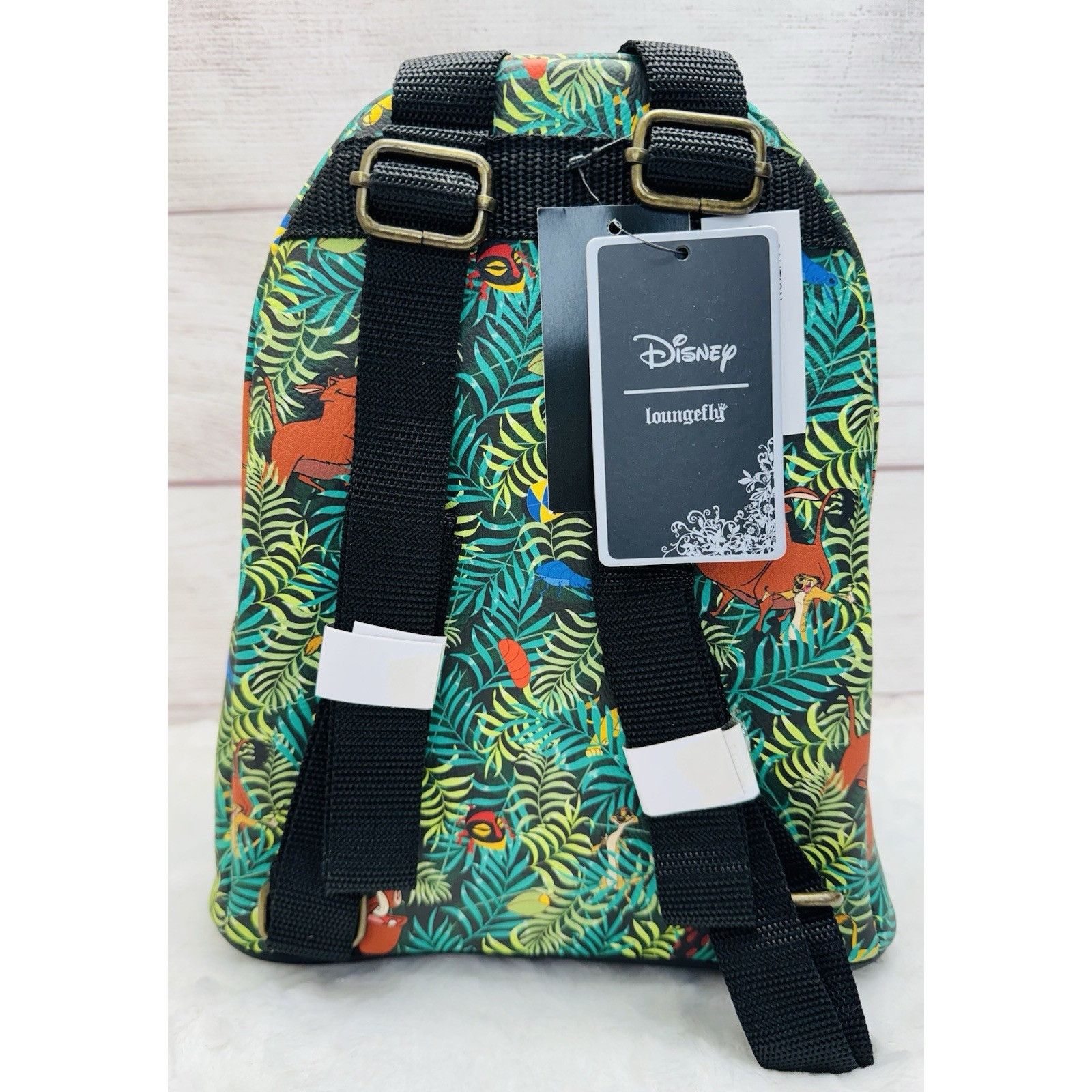 Disney Loungefly Disney Lion King Simba Pumba Timon Green Jungle Bu Size ONE SIZE - 3 Thumbnail