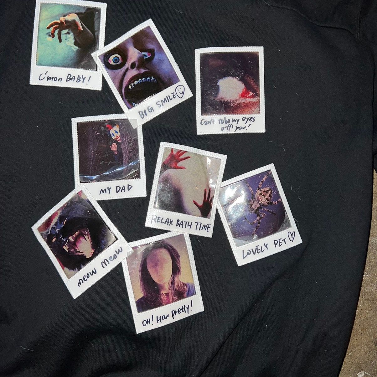 Pre-owned Doublet Fw19 Polaroid Hoodie In Black