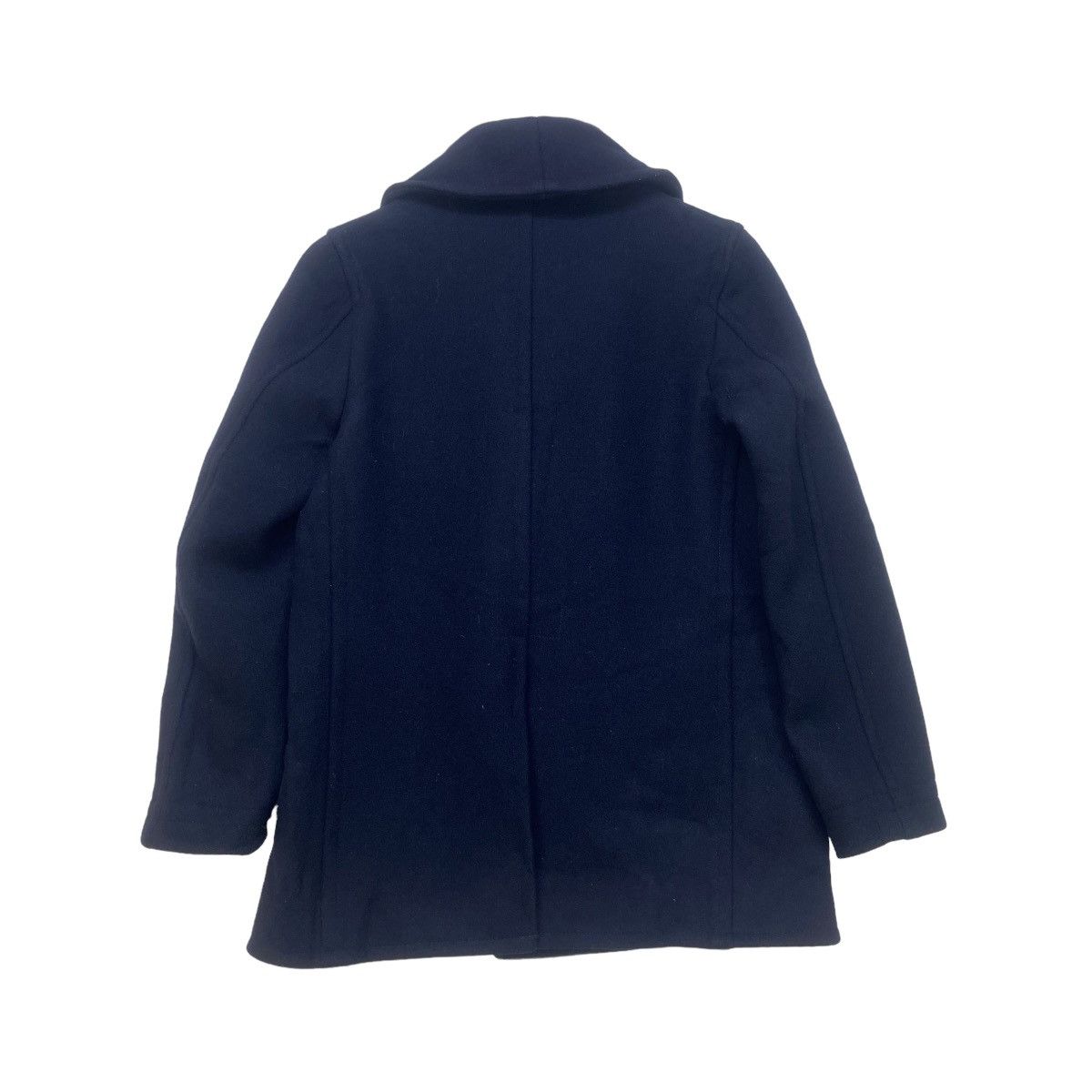 Japanese Brand Saltwater Cowboy Double-breasted Wool Heavy Coat Size M / US 6-8 / IT 42-44 - 3 Thumbnail