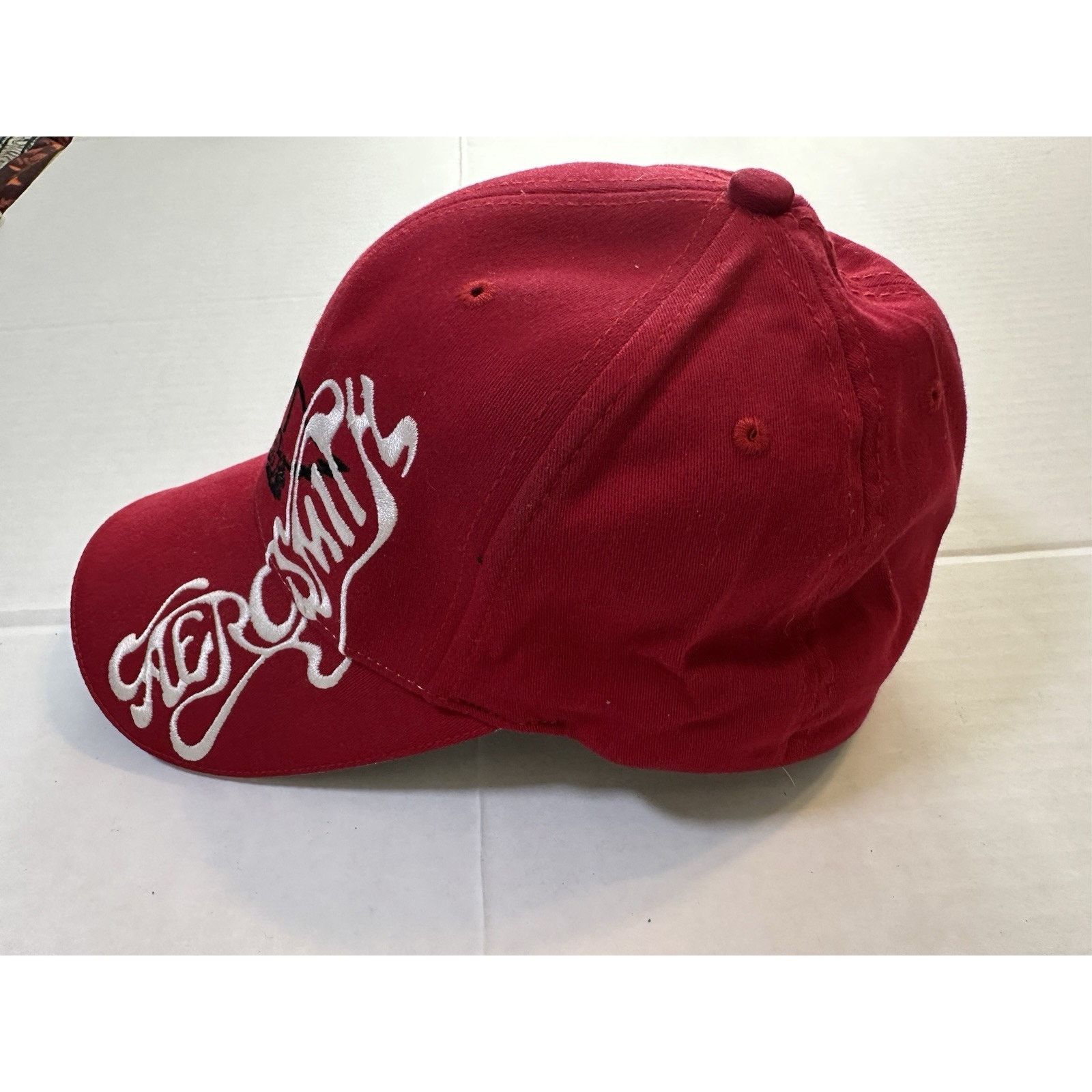 Aerosmith Bio Domes, Aerosmith- O Yeah- Red Cap/Hat 56CM/Regular VTG Size ONE SIZE - 13 Thumbnail