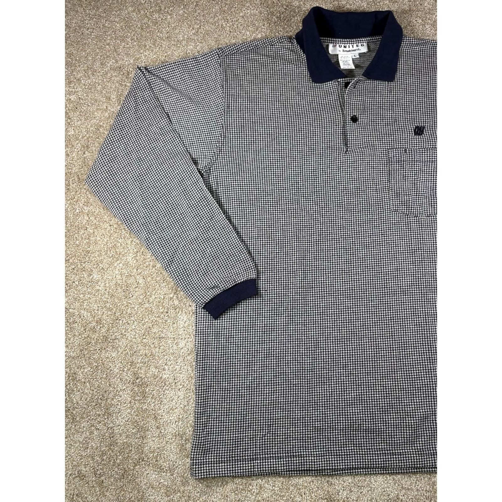 Vintage VINTAGE United by Brookhurst United Airlines Employee Pocket Tee Long Sleeve L Blue Cotton Men's Shirt 80s Retro Size US L / EU 52-54 / 3 - 2 Thumbnail